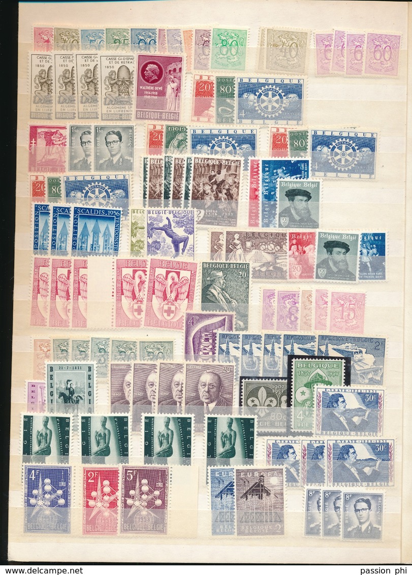 BELGIUM SMALL SELECTION ALL QUALITIES MINT MNH LH AND NO GUM AND USED STAMPS