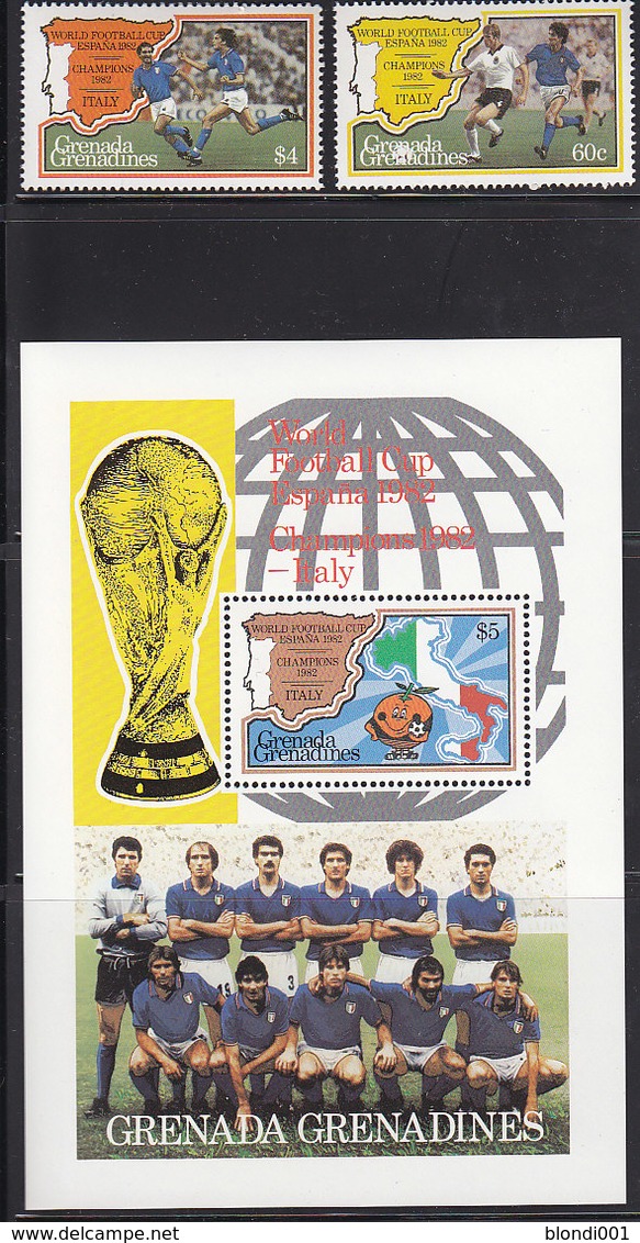 Soccer World Cup 1982 - Football - GRENADINES - S/S+Set MNH - 1982 – Espagne