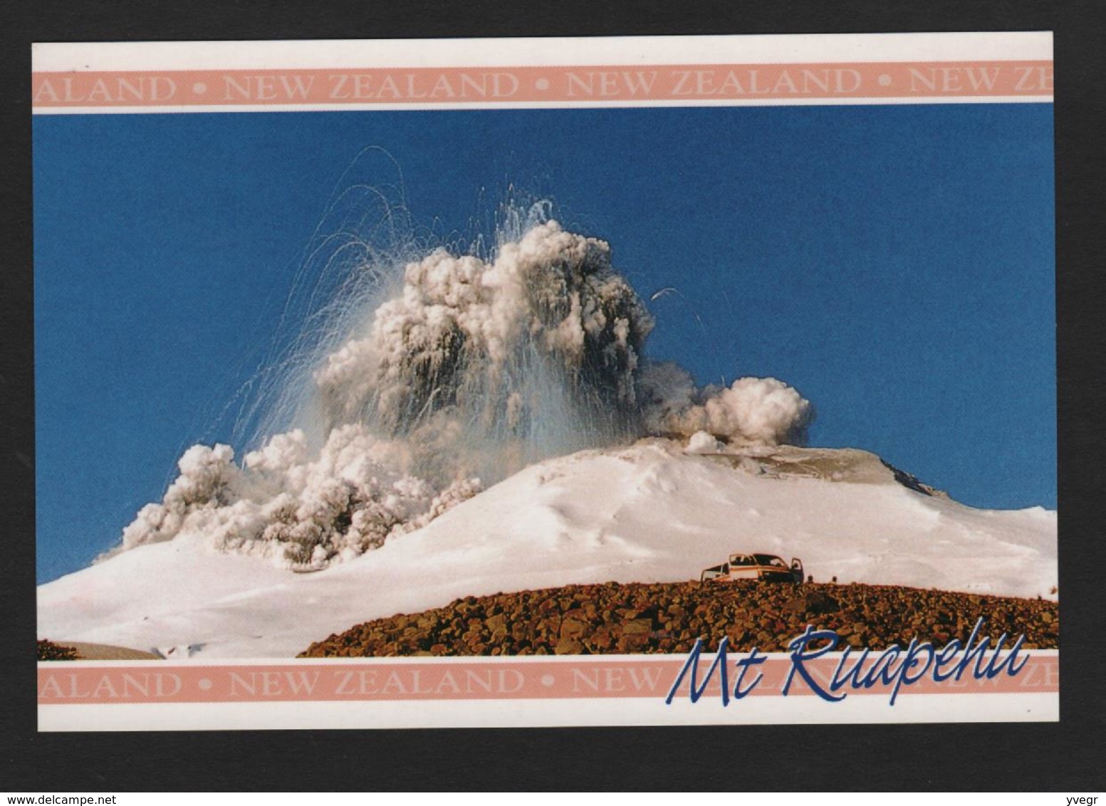 Mount RUAPEHU , Central Plateau, NEW ZEALAND This Spectaculaire Irruption En Septembre 1995 - Volcan En Irruption - Nouvelle-Zélande