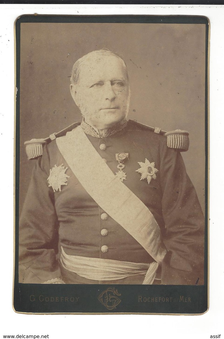 VICE - AMIRAL LEOPOLD EBERHARD LUDWIG De ( Von ) PRITZBUER 1824 Schwerin 1889 Rochefort En Mer Préfet Maritime Godefroy - Guerra, Militari