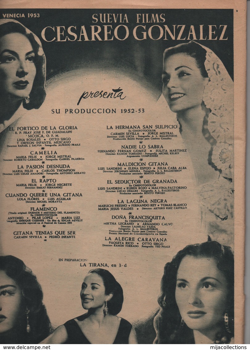 Revue CINEMA En Espagnol PRIMER PLANO N°671 23.08.1953 Spécial De La BIENAL DE VENECIA - Bioscoop En Televisie