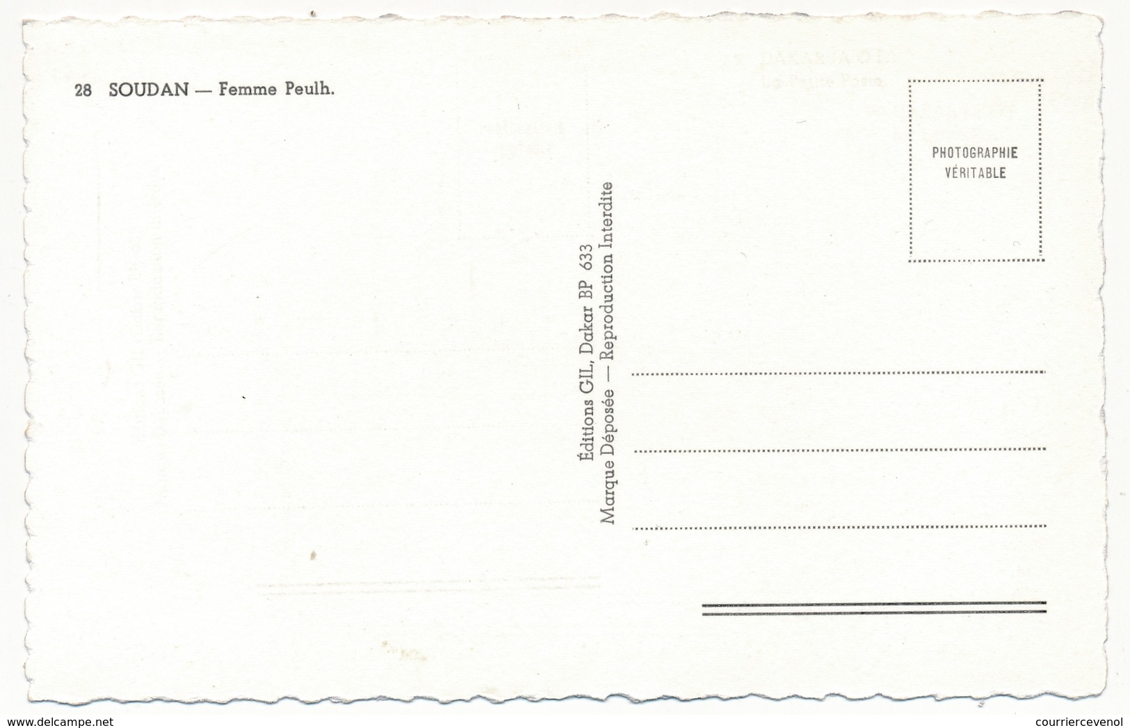 CPSM - SOUDAN - Femme Peulh - Sudán