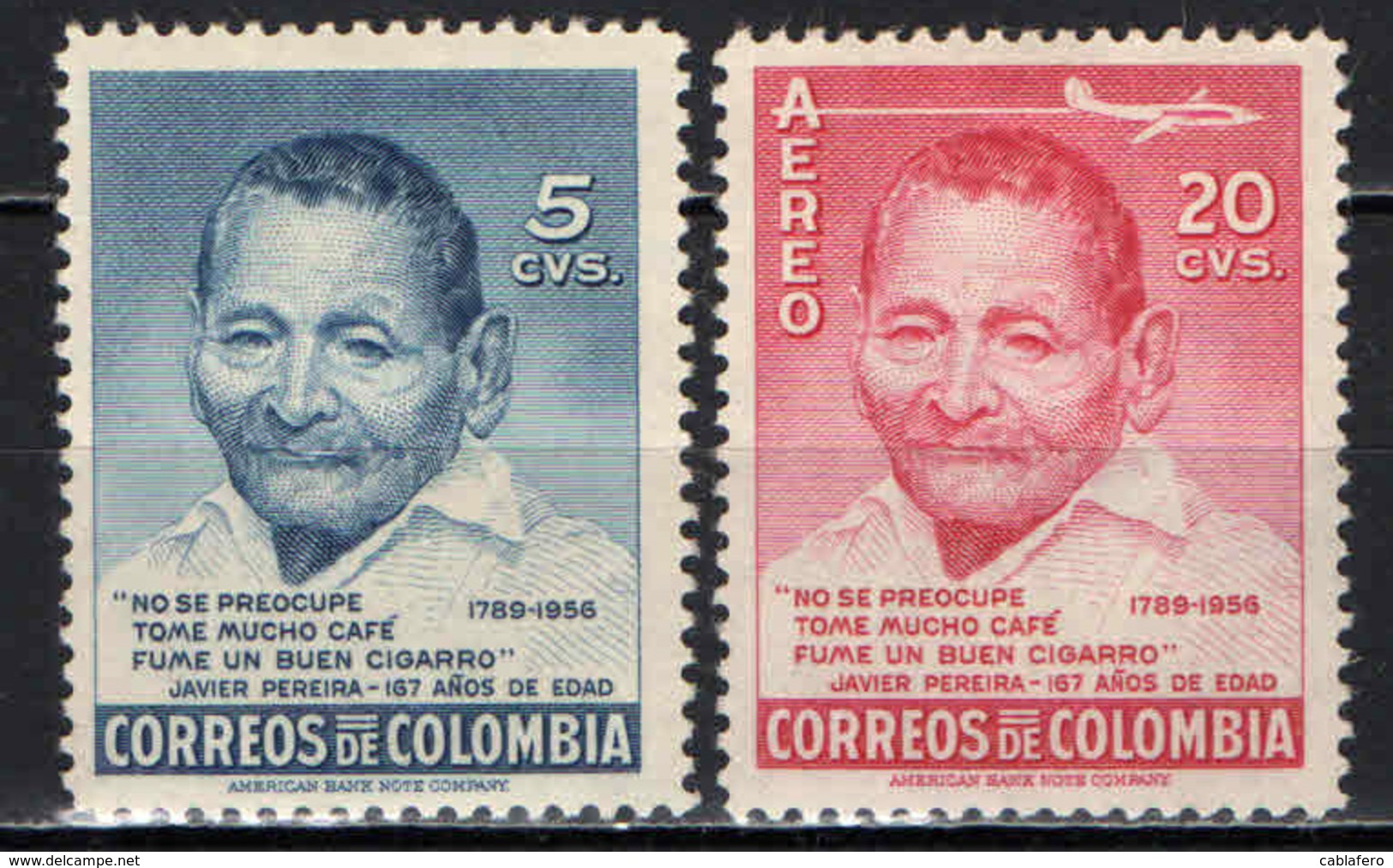 COLOMBIA - 1956 - JAVIER PEREIRA - MNH - Colombia