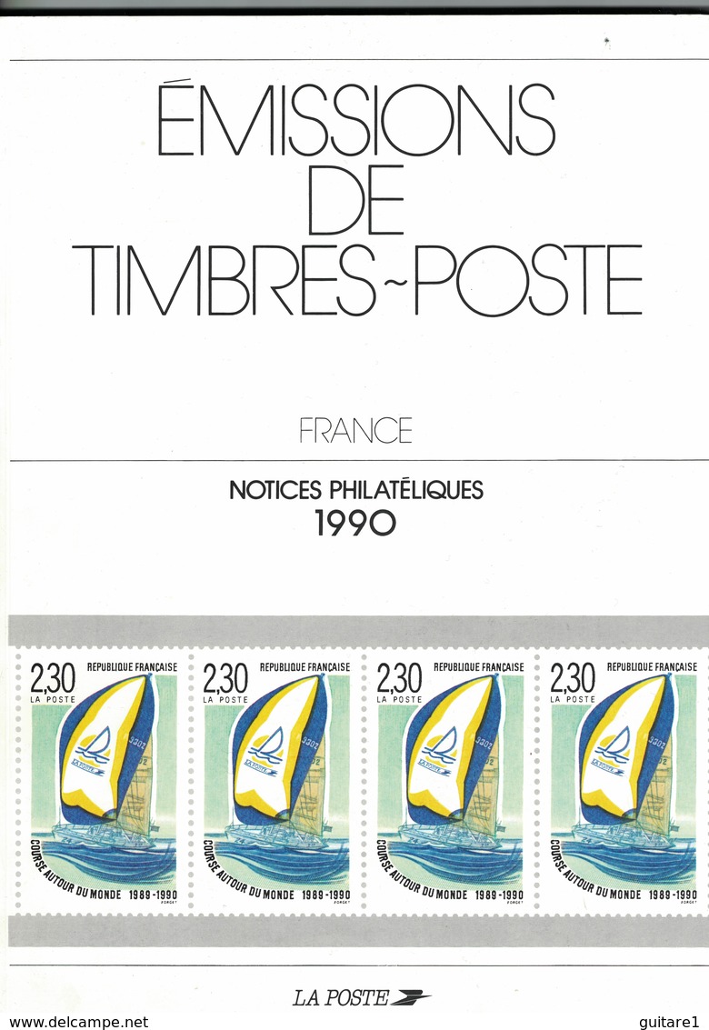 France, Notices Philatéliques Année 1990, 43 Fiches + Les Hors Série - Otros & Sin Clasificación