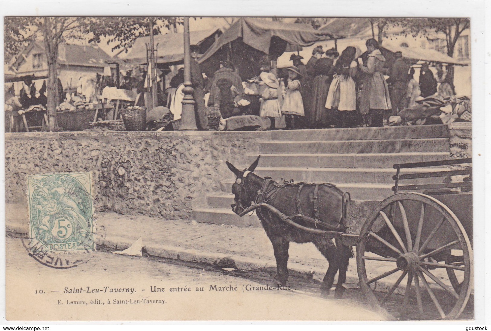 Val-d'Oise - Saint-Leu-Taverny - Une Entrée Au Marché (Grande-Rue) - Sonstige & Ohne Zuordnung