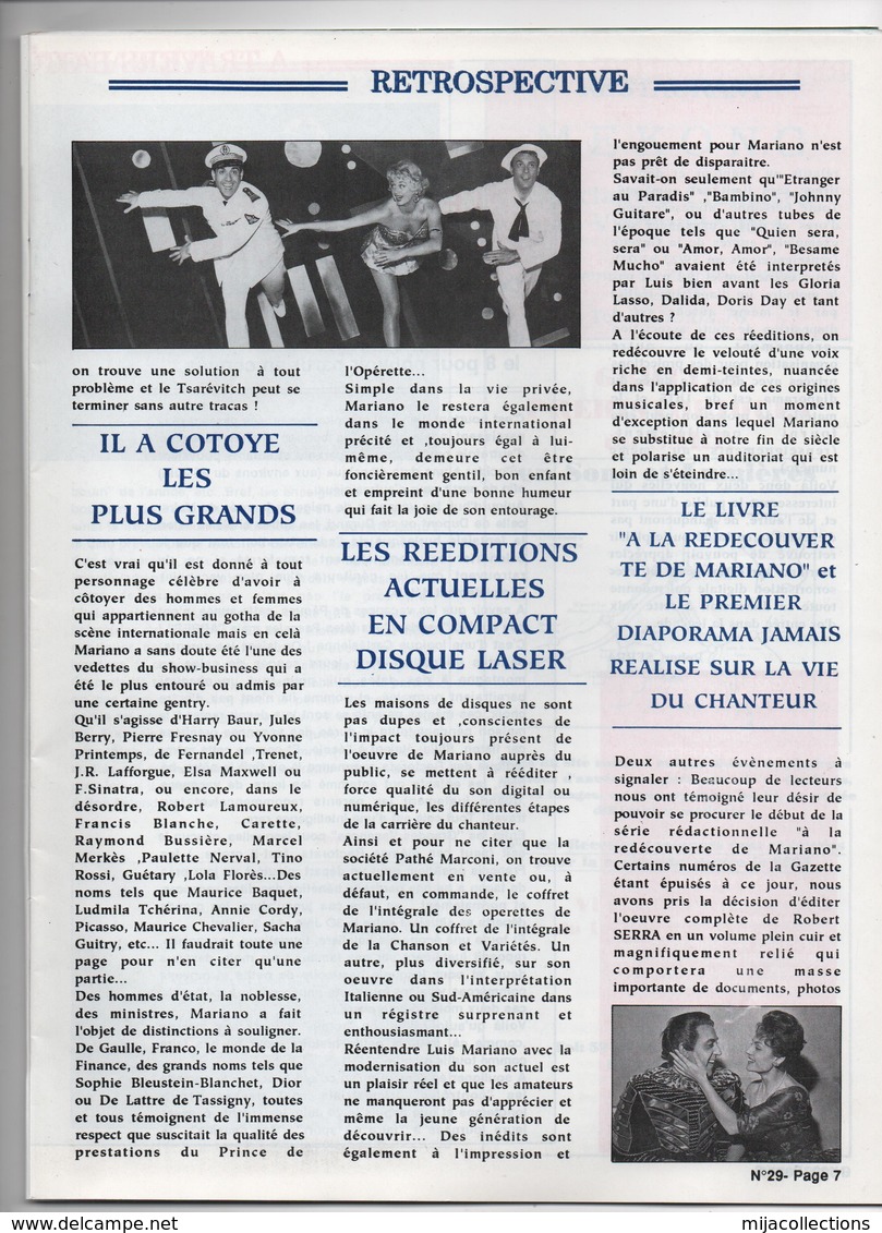 La Gazette De BIARRITZ,DE BAYONNE Et Du PAYS BASQUE -informations Régionales-voir Sommaire-LUIS MARIANO - Informations Générales