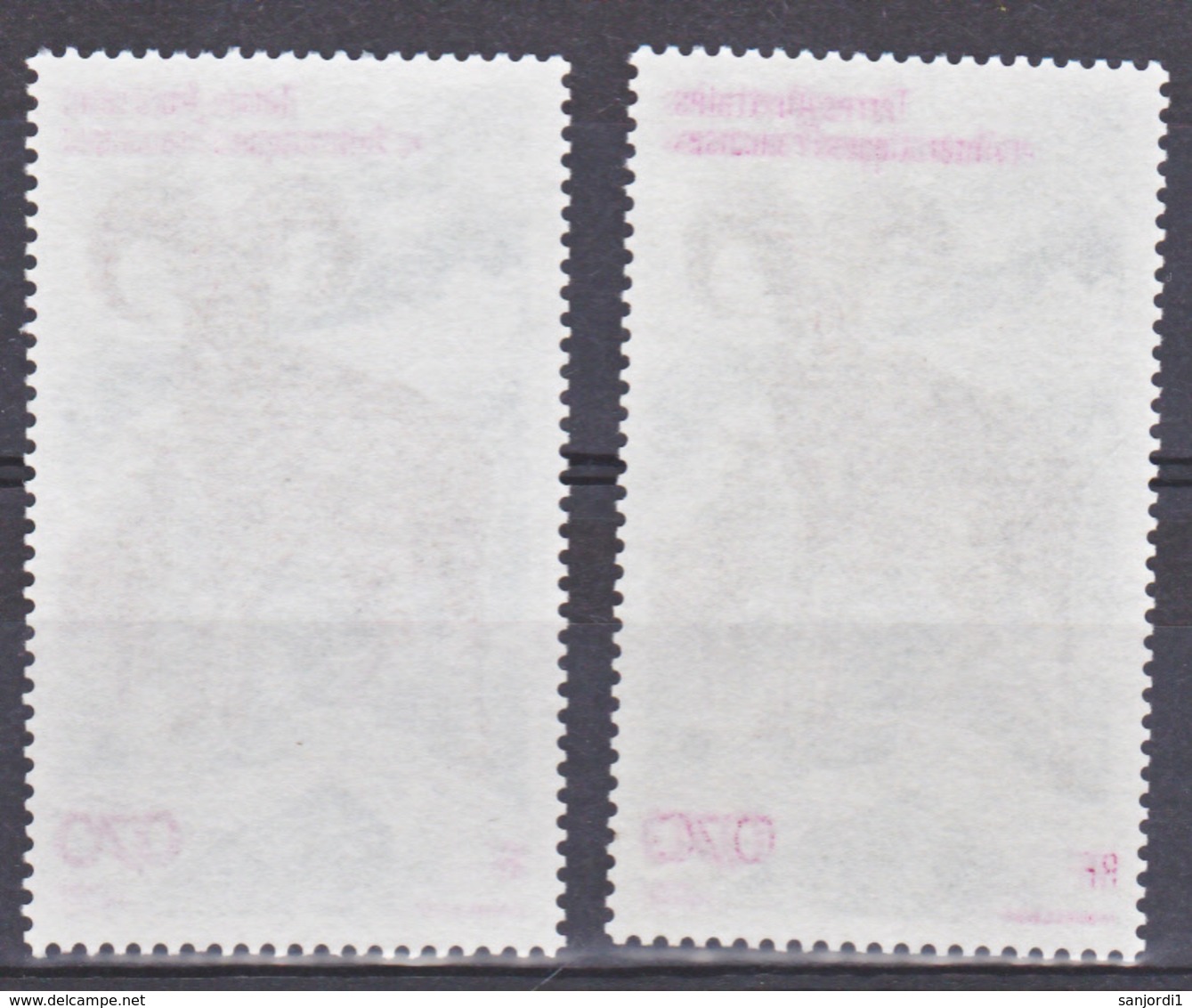 TAAF PA  86 Mouflons Impression Légende Et Valeur Recto Verso Décalées  Neuf ** MNH Sin Charmela - Imperforates, Proofs & Errors