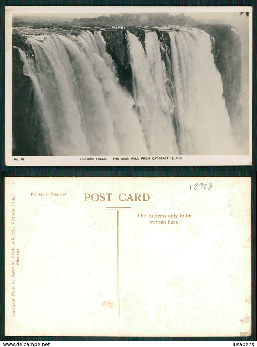 OF [ 18928 ] - ZIMBABWE - VICTORIA FALLS SOUTHERN RHODESIA RAINBOW MAIN FALL CATARCT ISLAND - Zimbabwe