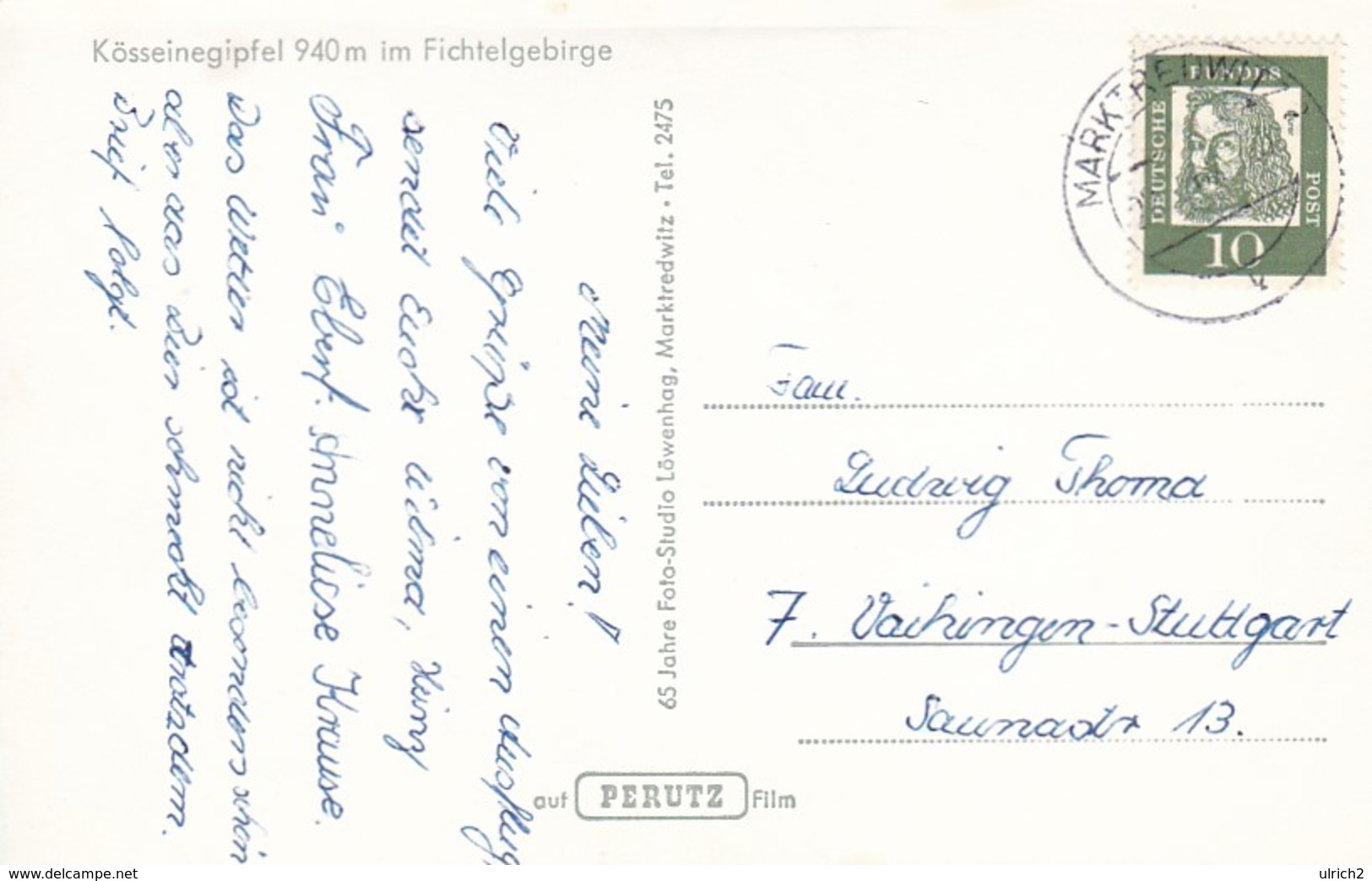 AK Kösseinegipfel Im Fichtelgebirge - 1962  (46072) - Wunsiedel