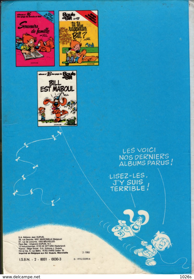 B.D.60 GAGS DE BOULE ET BILL N° 1 - 1976 - Boule Et Bill