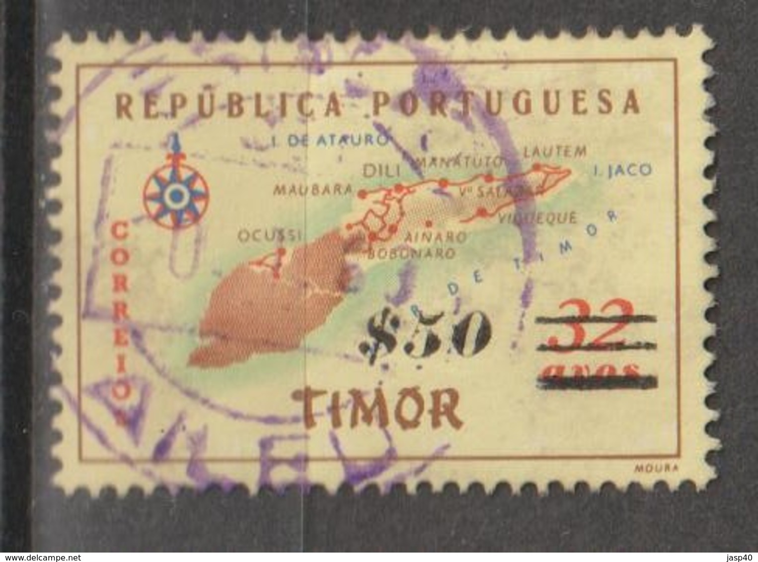 TIMOR CE AFINSA 309 - POSTMARKS OF TIMOR - Timor