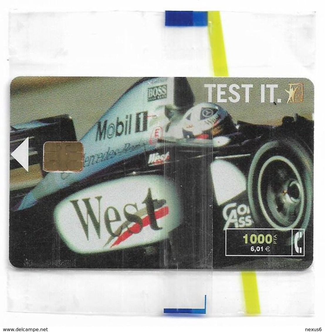 Spain - Telefónica - West Tobacco Formula 1 - CP-190 - 07.2000, 11.600ex, NSB - Commemorative Advertisment