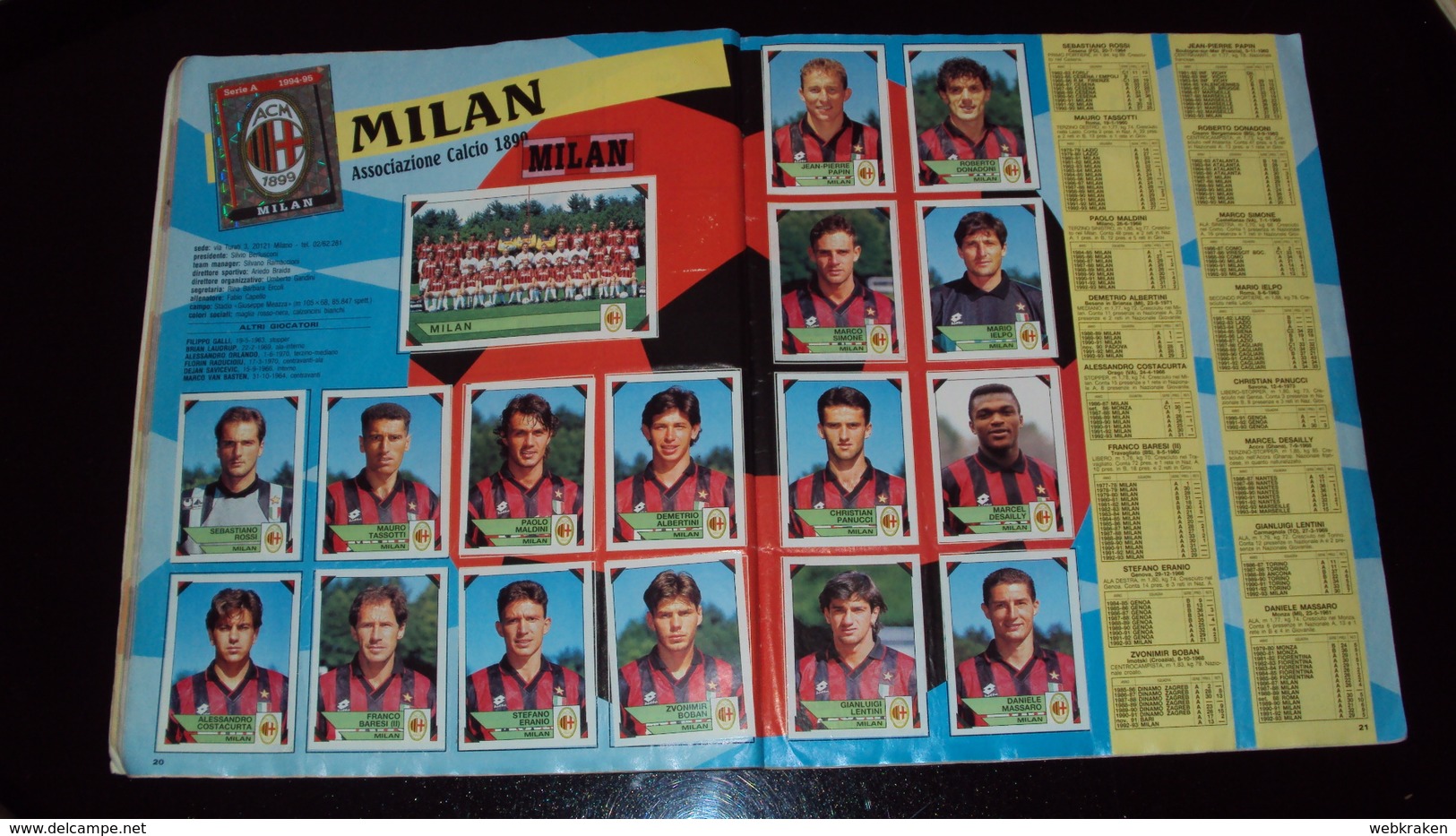 ALBUM FIGURINE CALCIATORI PANINI 1993 1994 QUASI COMPLETO X RECUPERO MANCANO 7 FIGURINE - Edizione Italiana