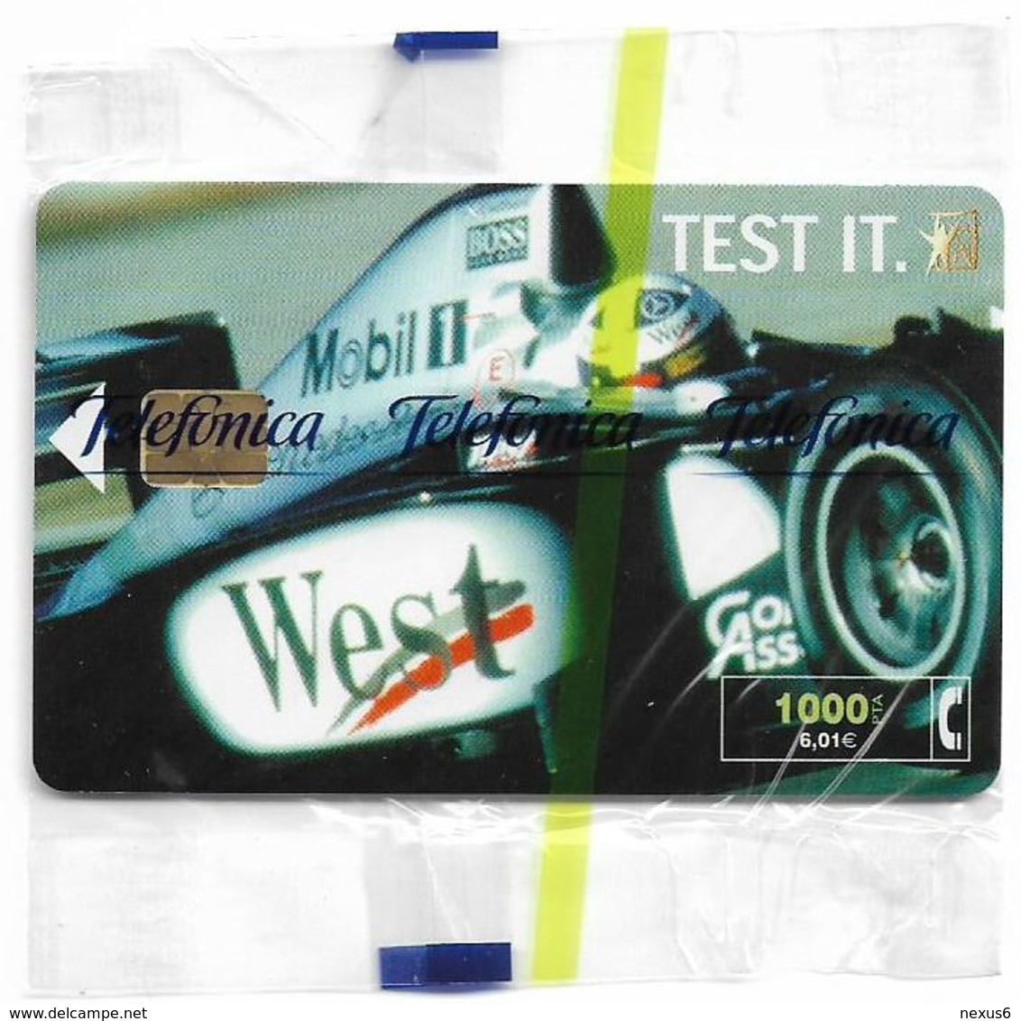 Spain - Telefónica - West Tobacco Formula 1 - CP-194 - 12.2000, 11.300ex, NSB - Werbekarten