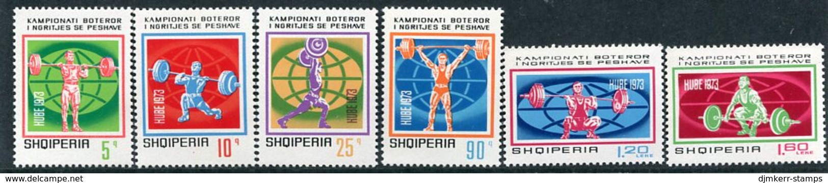 ALBANIA 1973 Weightlifting World Championship  MNH / **.  Michel 1656-61 - Albanien