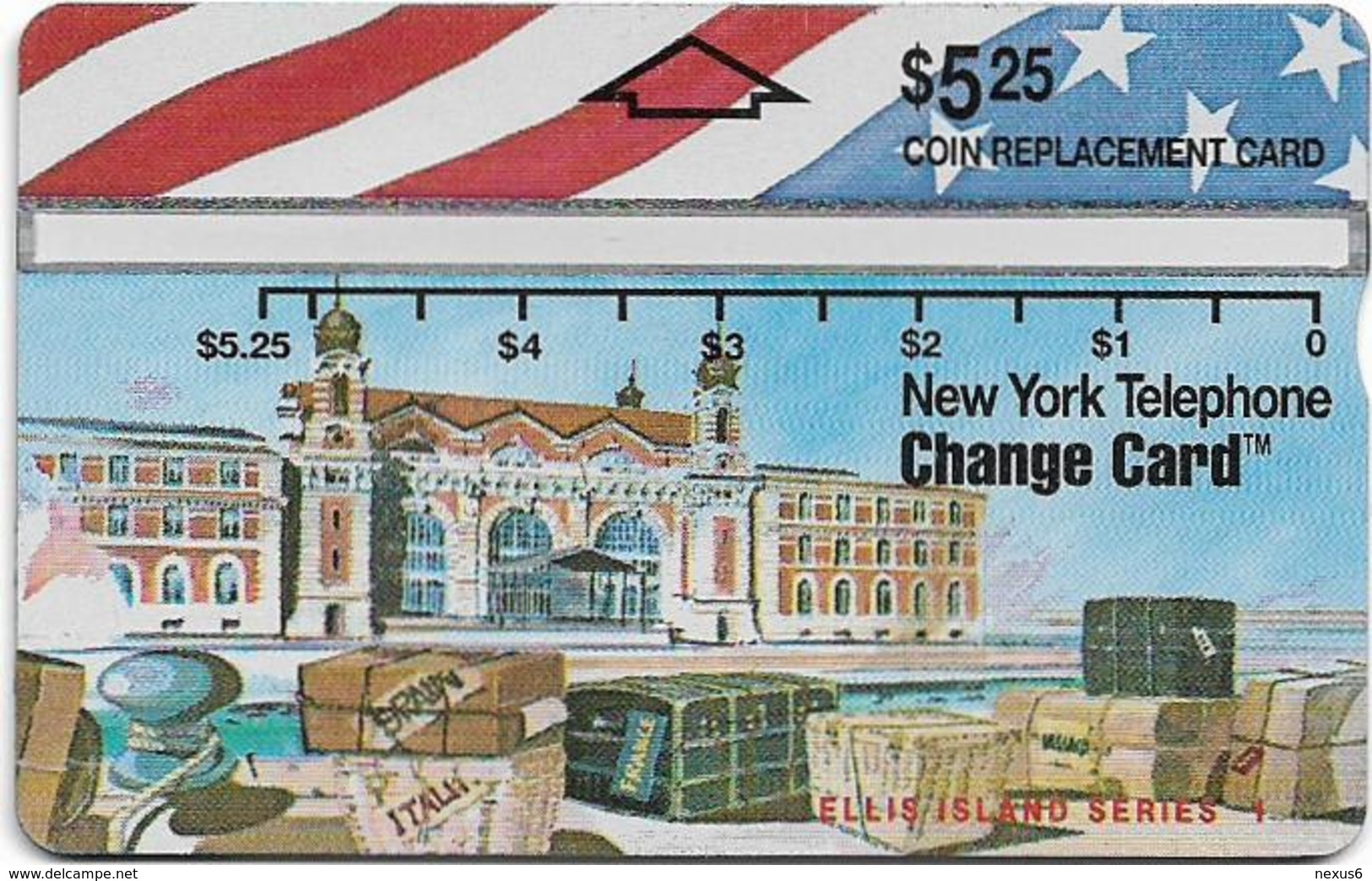 USA (Nynex N Y) - Ellis Island Puzzle 1/4, 303A, 5.25$, 1993, L&G, Mint - [1] Hologramkaarten