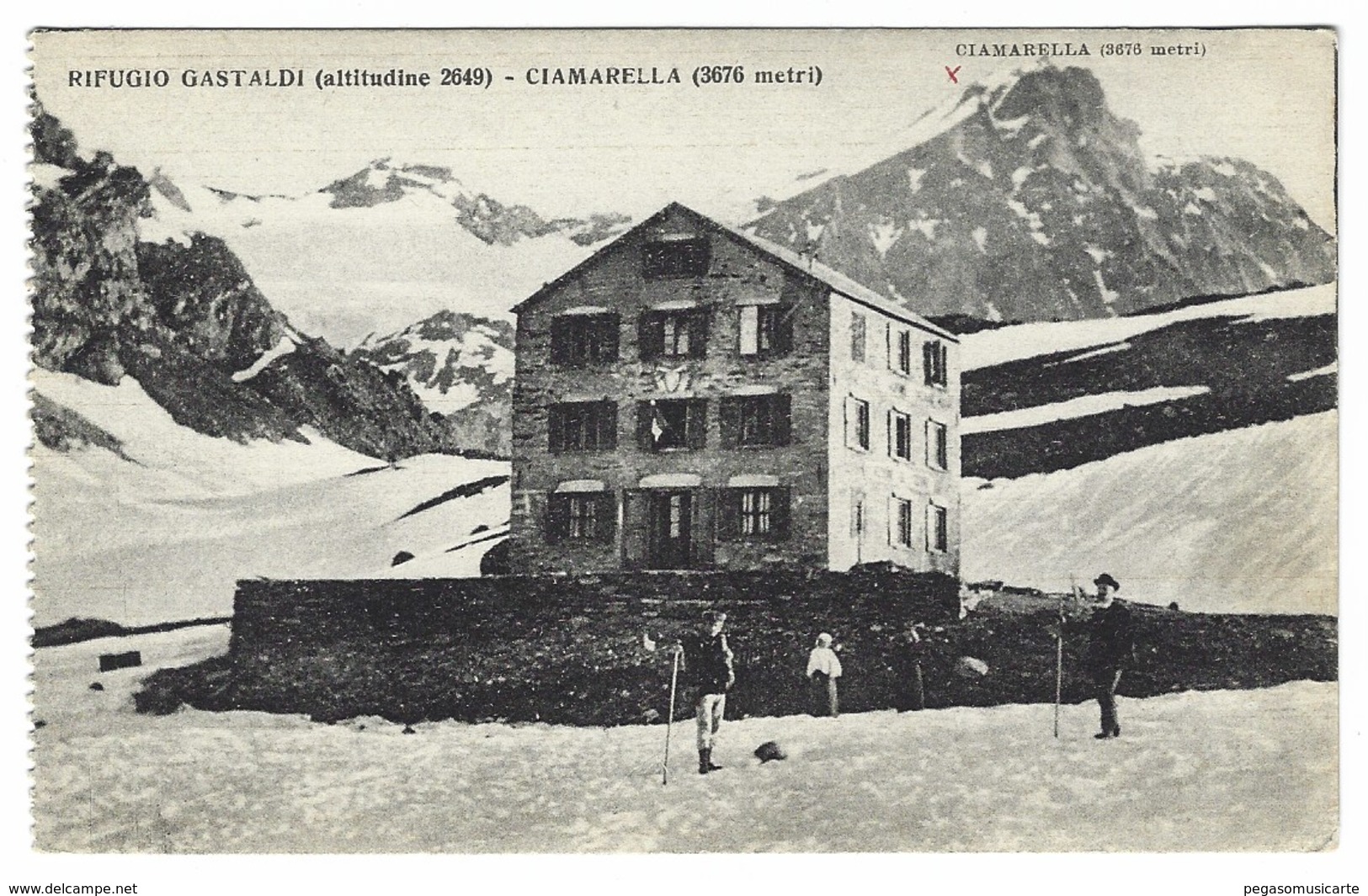 2145 - RIFUGIO GASTALDI CIAMARELLA BALME TORINO ANIMATA 1930 CIRCA - Autres & Non Classés