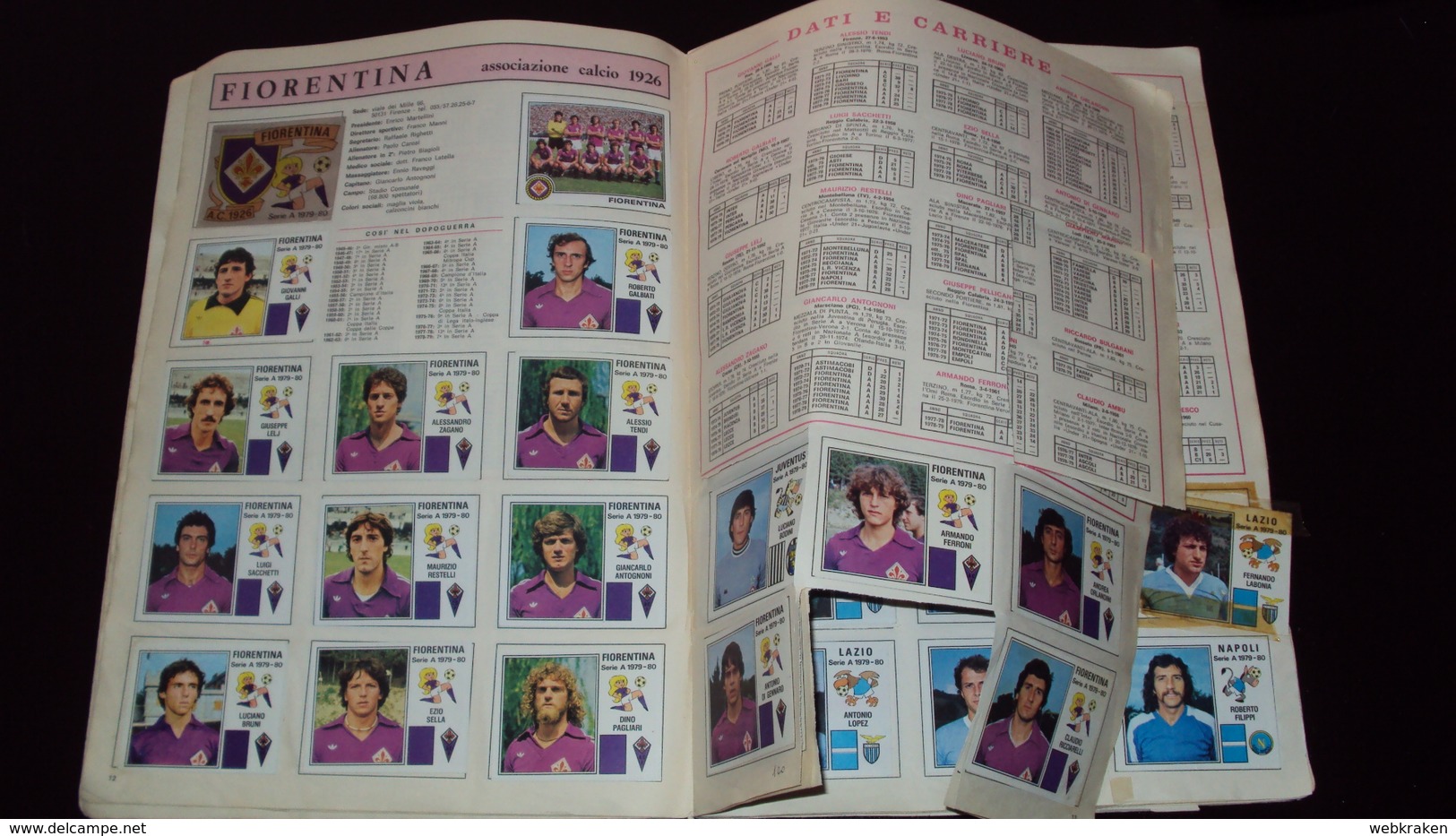 ALBUM FIGURINE CALCIATORI PANINI 1979 1980  X RECUPERO CON 440 FIGURINE MANCANO 3 SCUDETTI SERIE A E 4 SERIE B - Edizione Italiana