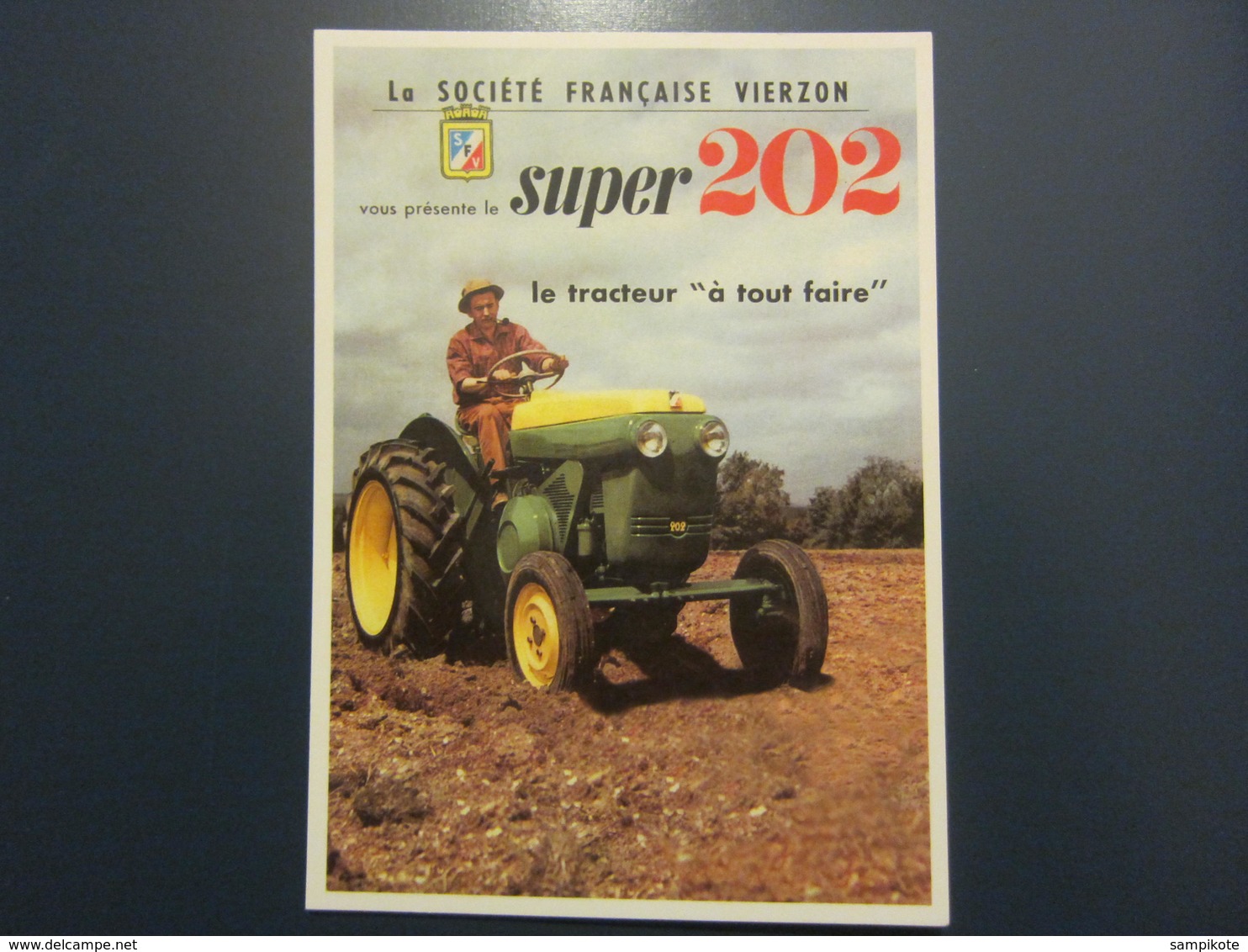 Carte Postale Publicité Tracteur Vierzon - Traktoren