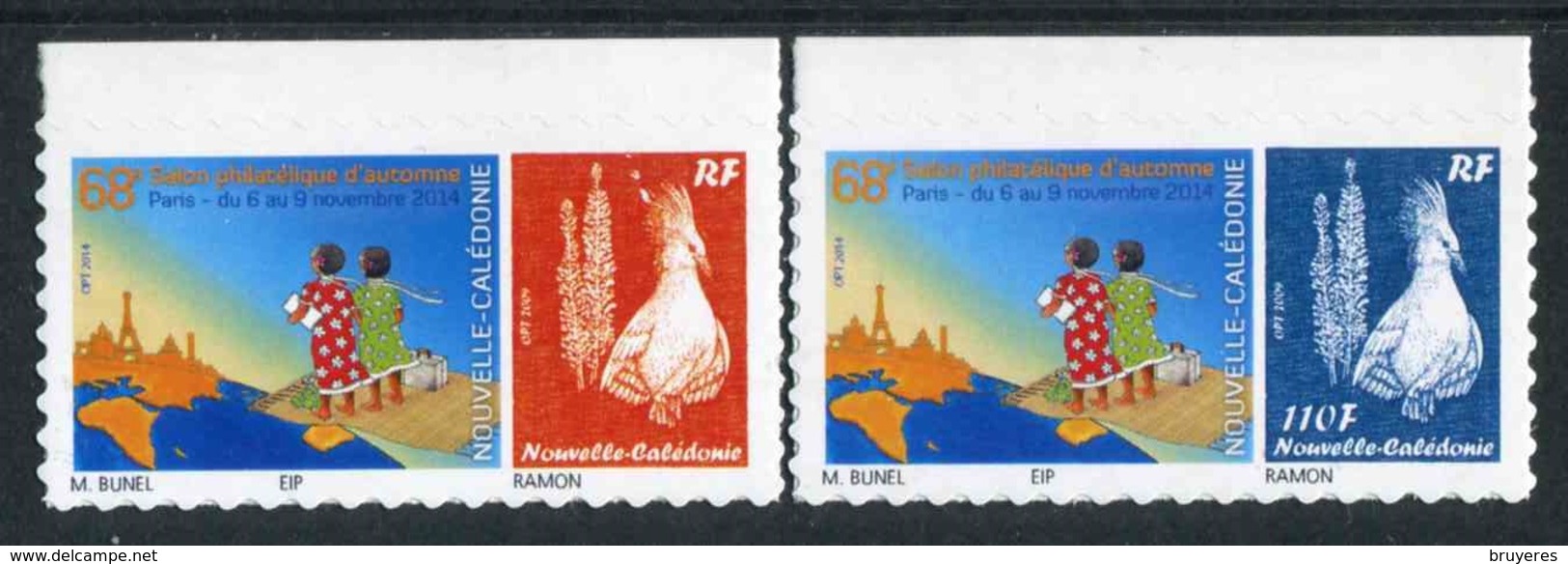 Timbres** De 2014 Autocollants En Bord De Feuille "68e Salon Philatélique D'Automne - Paris 2014" - Neufs