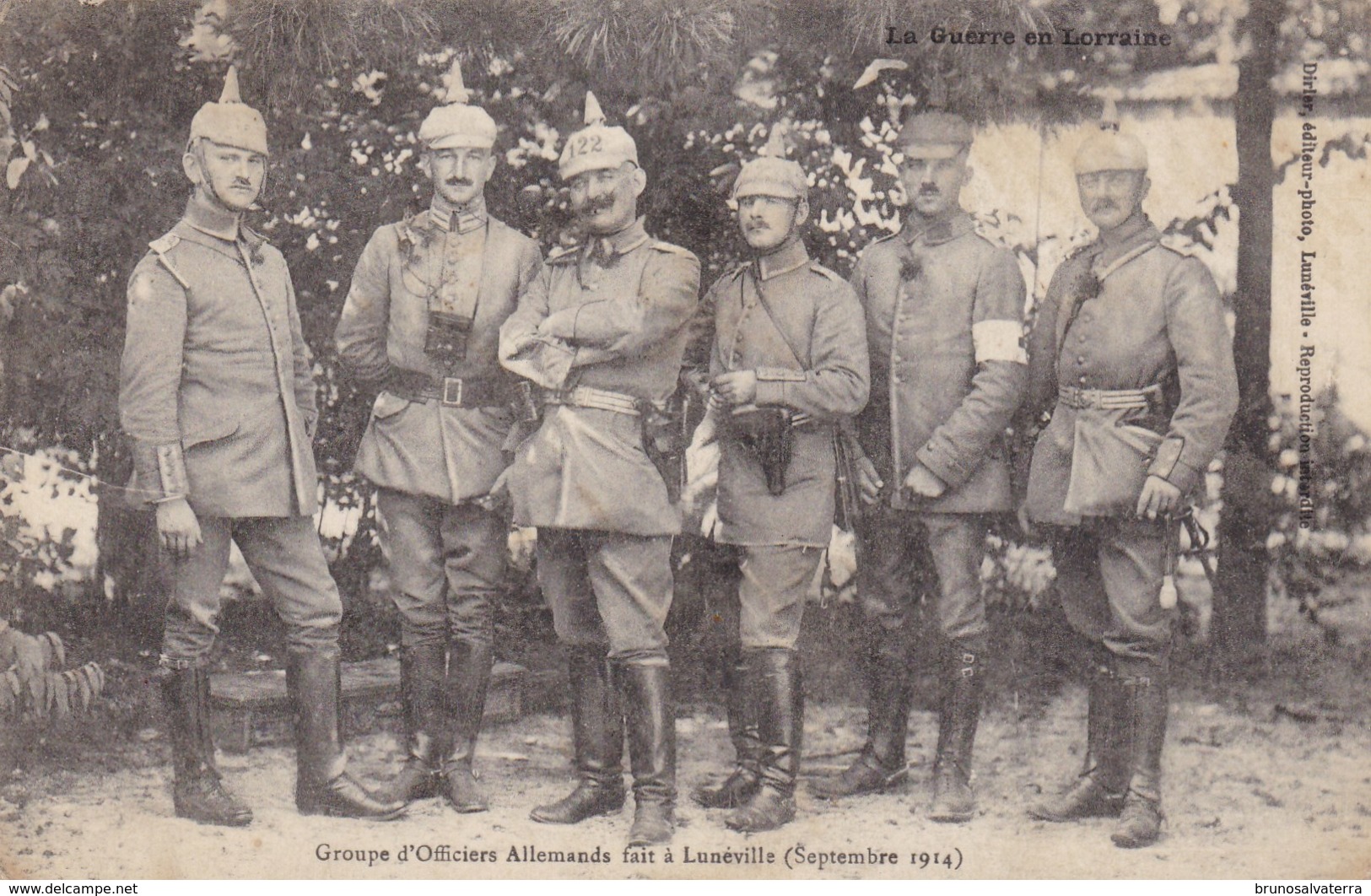 LUNEVILLE - Groupe D'Officiers Allemands Fait à Lunéville (Septembre 1914) - Luneville