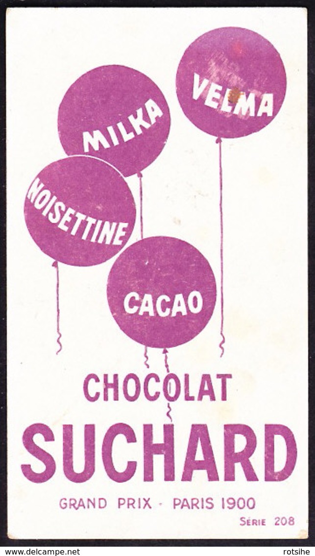 CHROMO Chocolat SUCHARD   Enfants Jouant     Serie 208 - Suchard