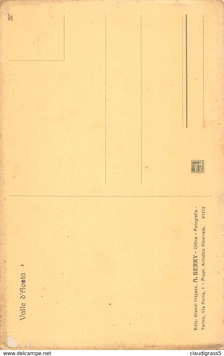 0872 "ALLE FALDE DEL CERVINO -CASOLARI ALPINI)" CART. ILL. ORIG.ED RATTI-BERRY - Tarjetas Panorámicas
