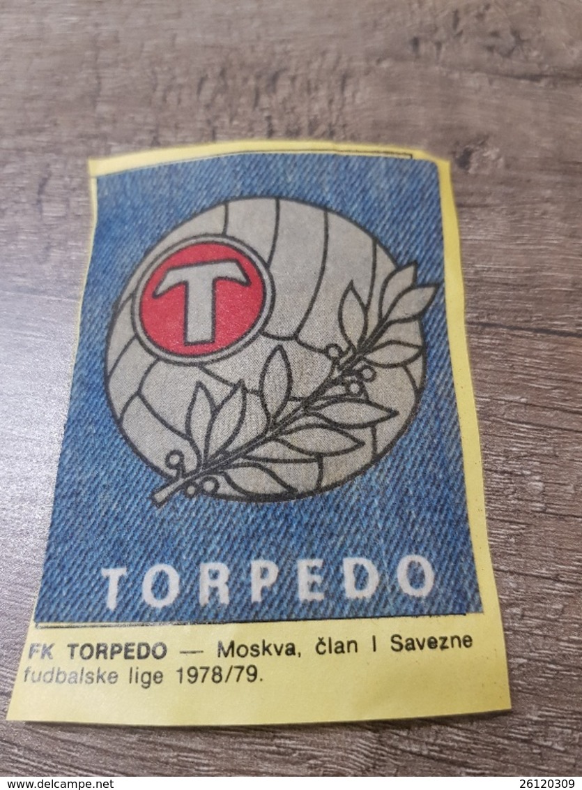 JEANS Sticker Yugoslavia From 70s Football Club TORPEDO GOOL ALBUM - Other & Unclassified