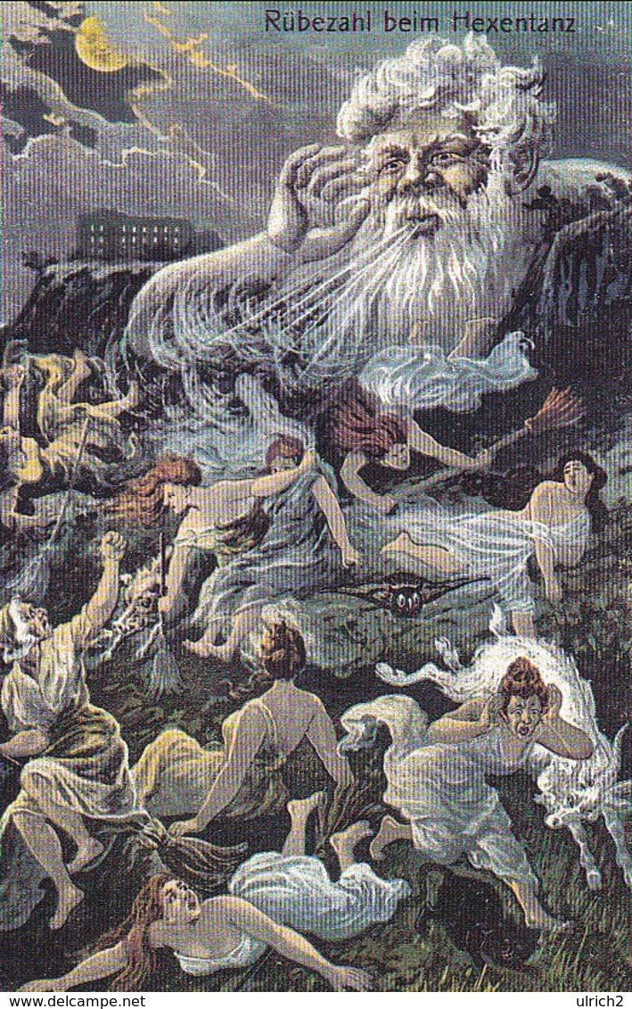 AK Rübezahl Beim Hexentanz (46112) - Fairy Tales, Popular Stories & Legends