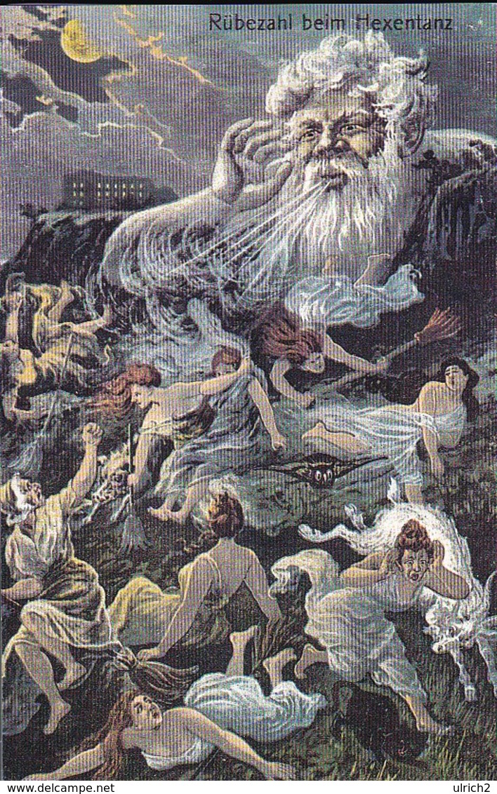 AK Rübezahl Beim Hexentanz  (46116) - Fairy Tales, Popular Stories & Legends