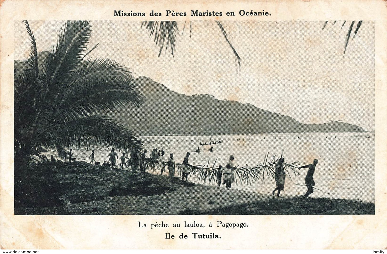 Samoa Cpa Ile De Tutuila Peche Au Lauloa à Pagopago Pecheur Missions Des Peres Maristes En Oceanie - Samoa Américaine