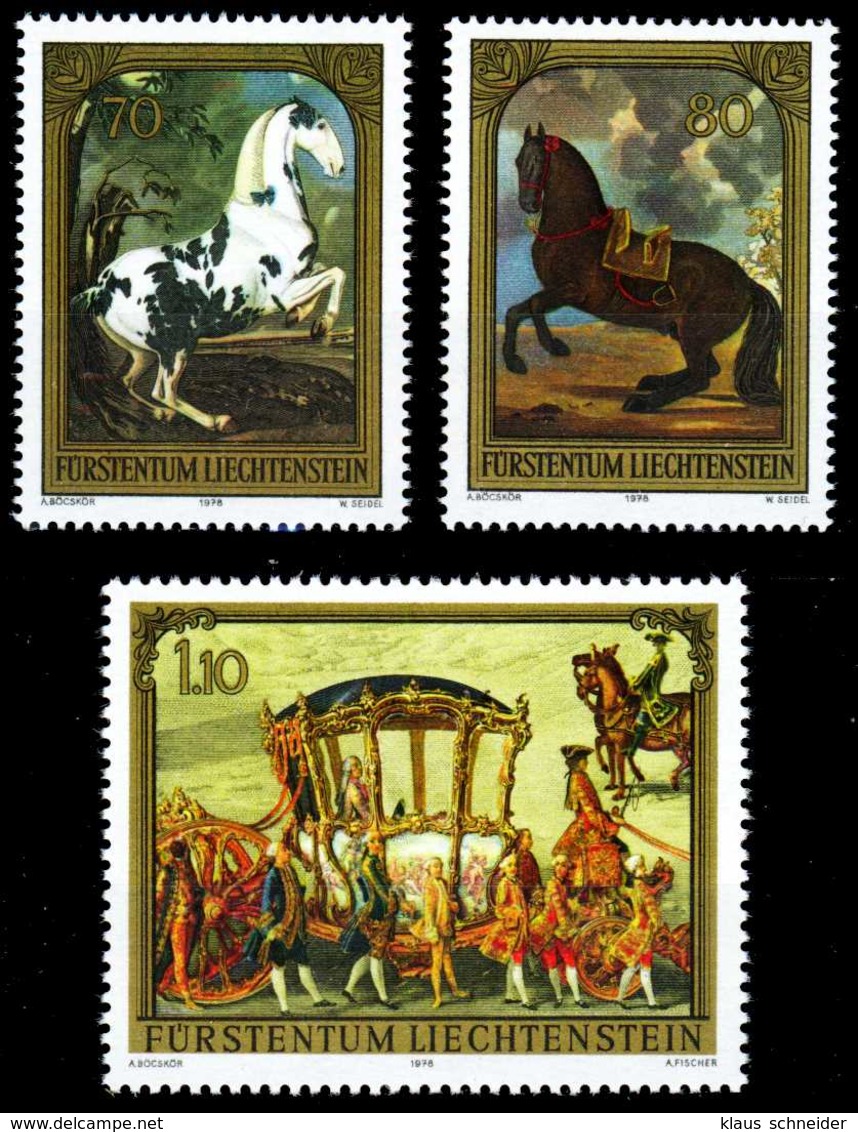LIECHTENSTEIN 1978 Nr 717-719 Postfrisch SB45F4E - Unused Stamps