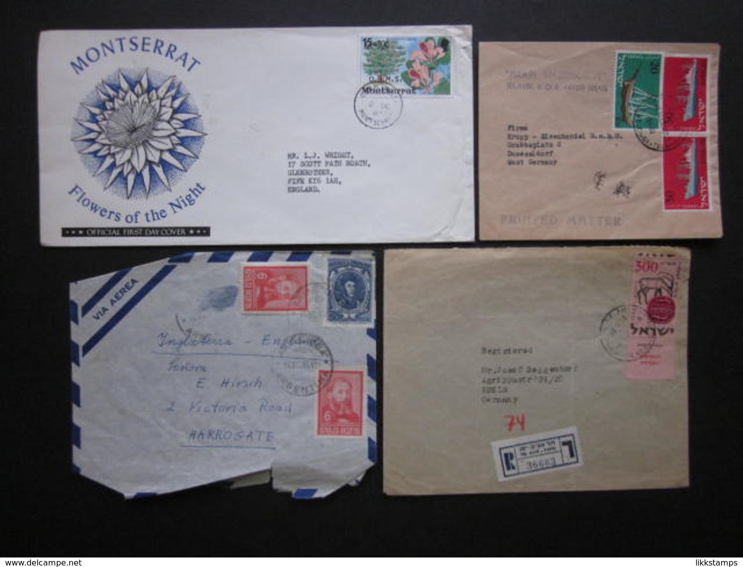 1959-1984 AN ECLECTIC MIX OF FOUR POSTALLY USED AIRLETTER COVERS. #00958 - Collections (without Album)