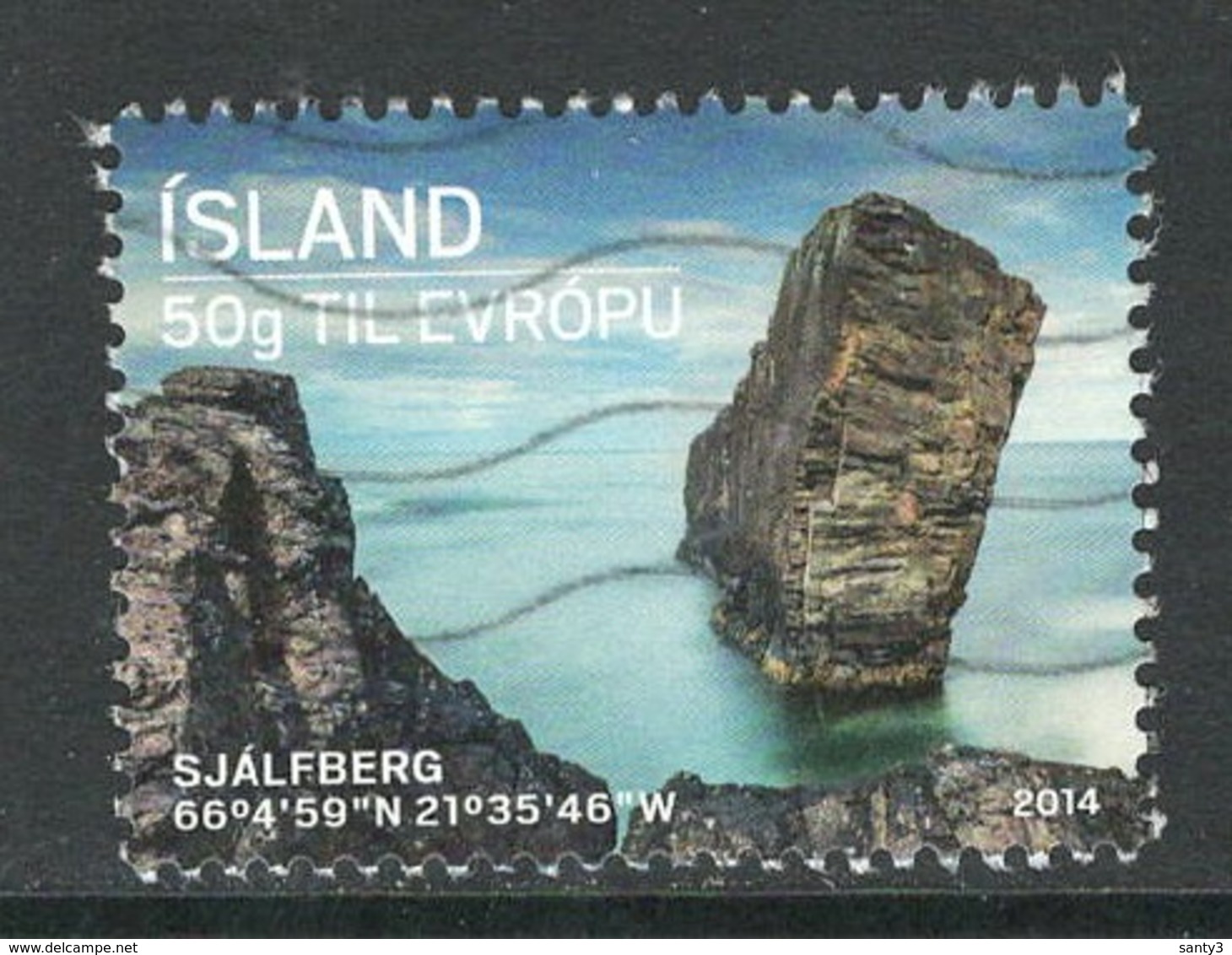 Ijsland, Yv 1344 Jaar 2014,  Gestempeld - Used Stamps