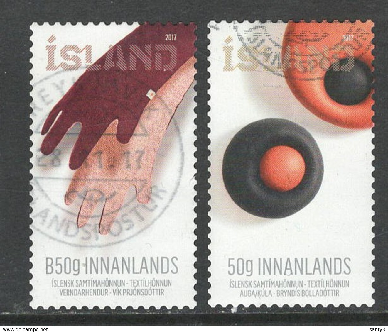 Ijsland, Yv 1445-46  Jaar 2017, Reeks, Gestempeld - Used Stamps