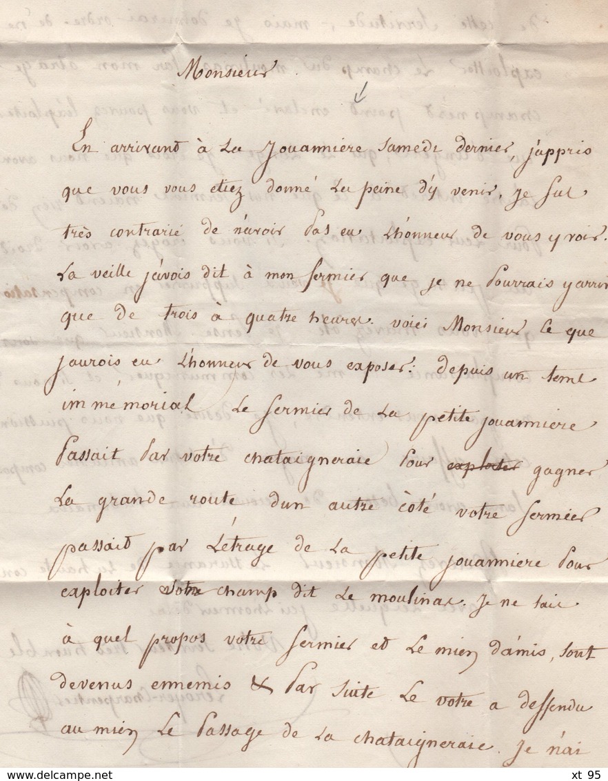 Sable - 71 - Sarthe - 5 Septembre 1839 - Courrier De La Jouaniere - Taxe Tampon - 1801-1848: Precursors XIX