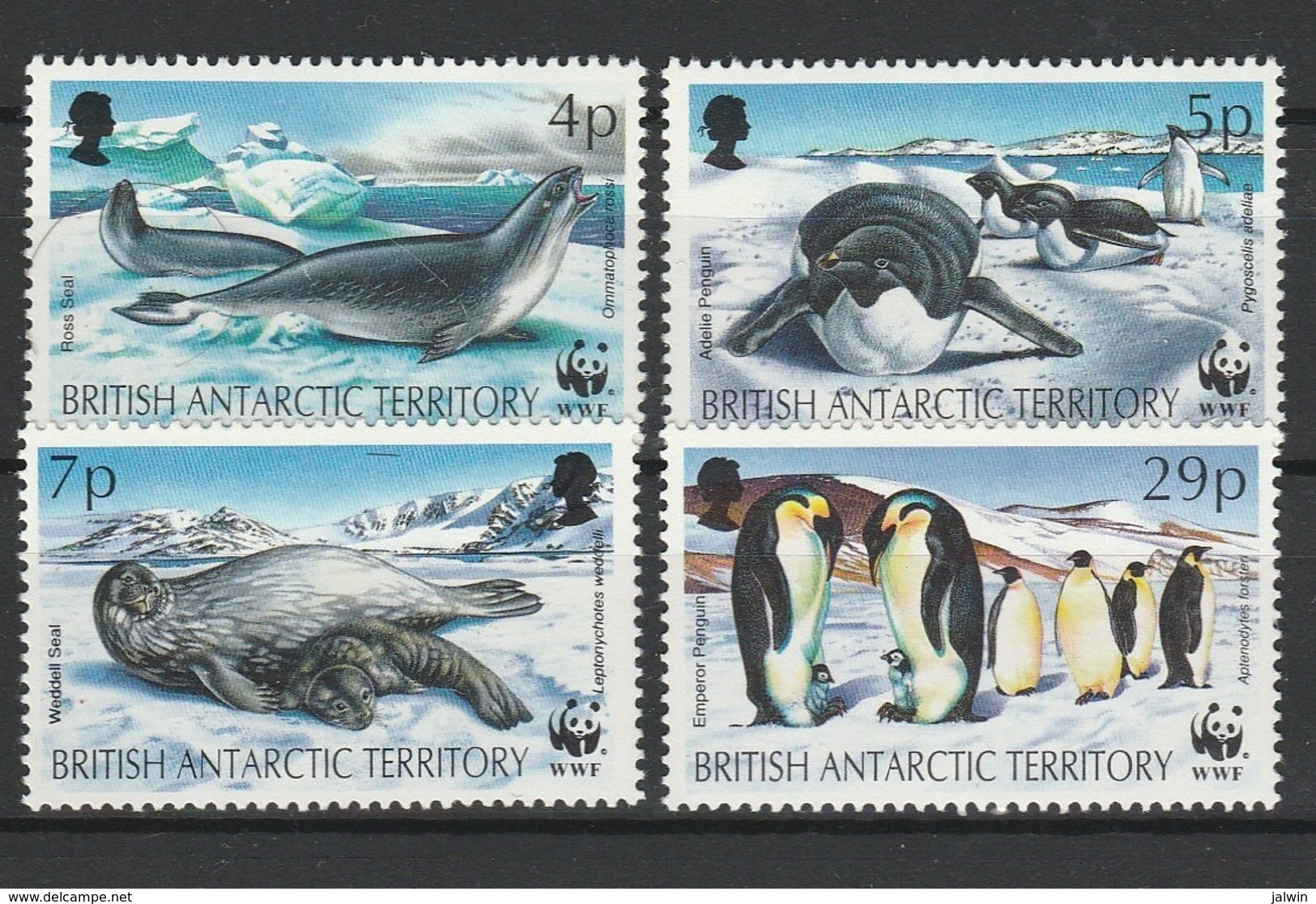 BAT British Antarctic Territory 1992 YT N° 213 à 216 ** - Nuovi