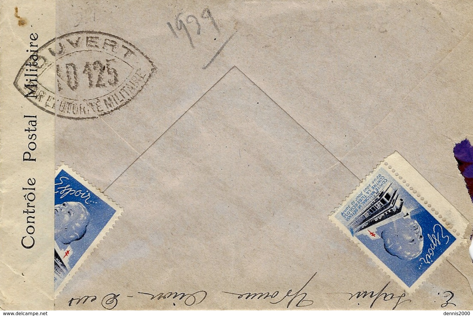 1940- Enveloppe De Oiron ( Deux-Sèvres) En F M Censure ID 125  Pour Bayonne - WW II