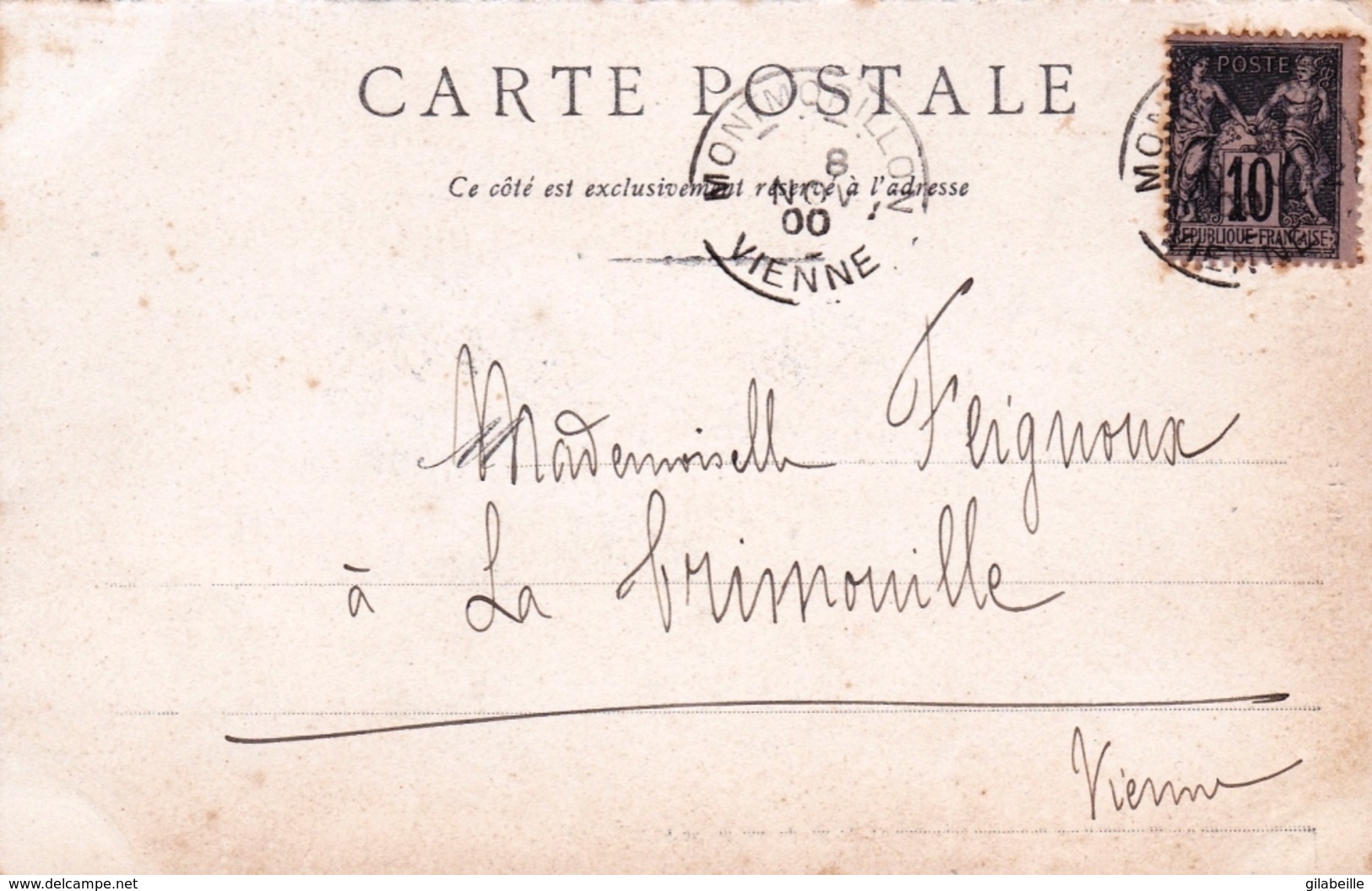86 - Vienne - MONTMORILLON - L Eglise Et L Entrée Du Petit Seminaire - Carte Precurseur - 1900 - Montmorillon