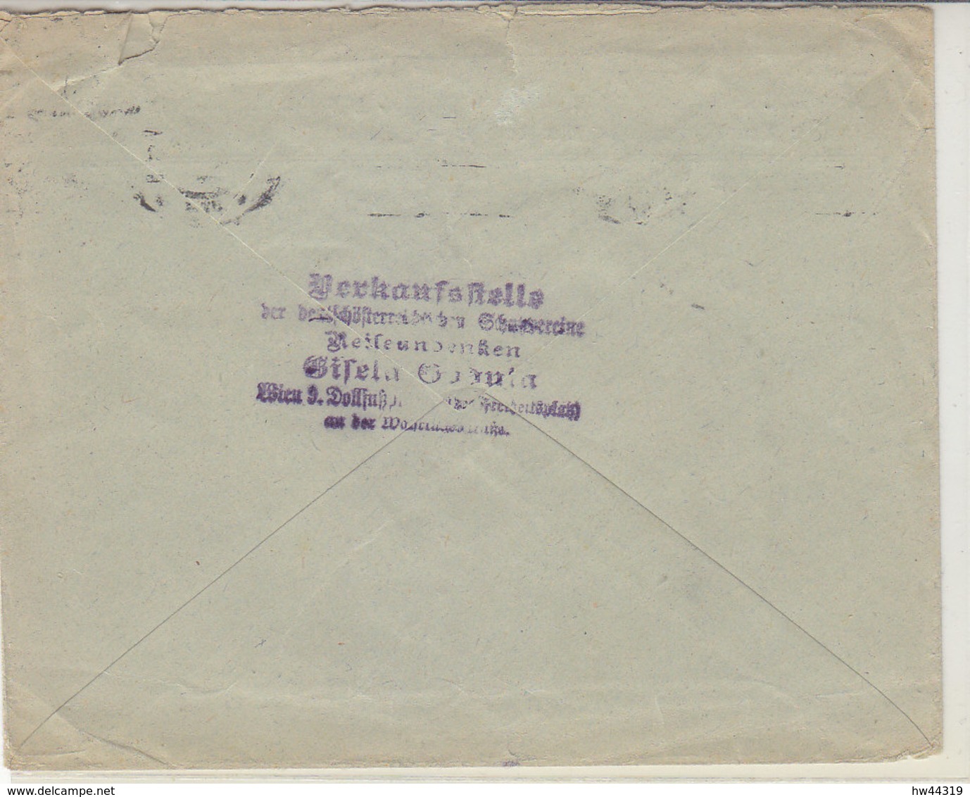 Brief Der Verkaufsstelle Der Deutsch-österreichischen Schutzvereine Mit Gem. Marken Aus WIEN 5.5.38 - Covers & Documents