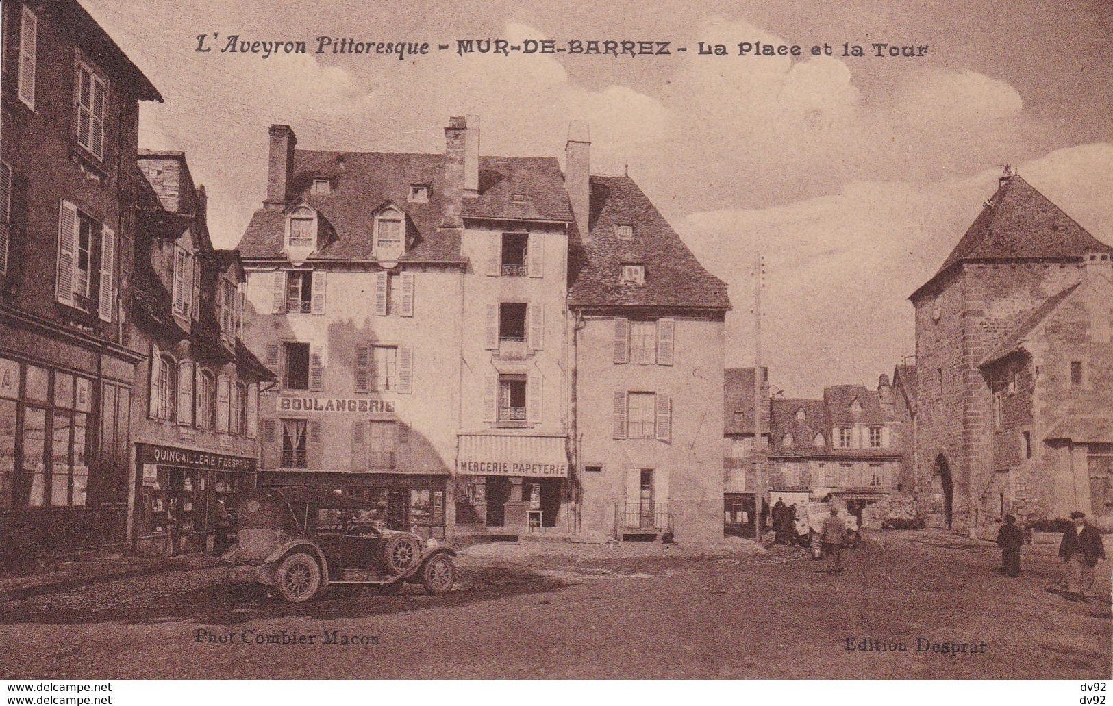 AVEYRON MUR DE BARREZ LA PLACE ET LA TOUR - Sonstige & Ohne Zuordnung