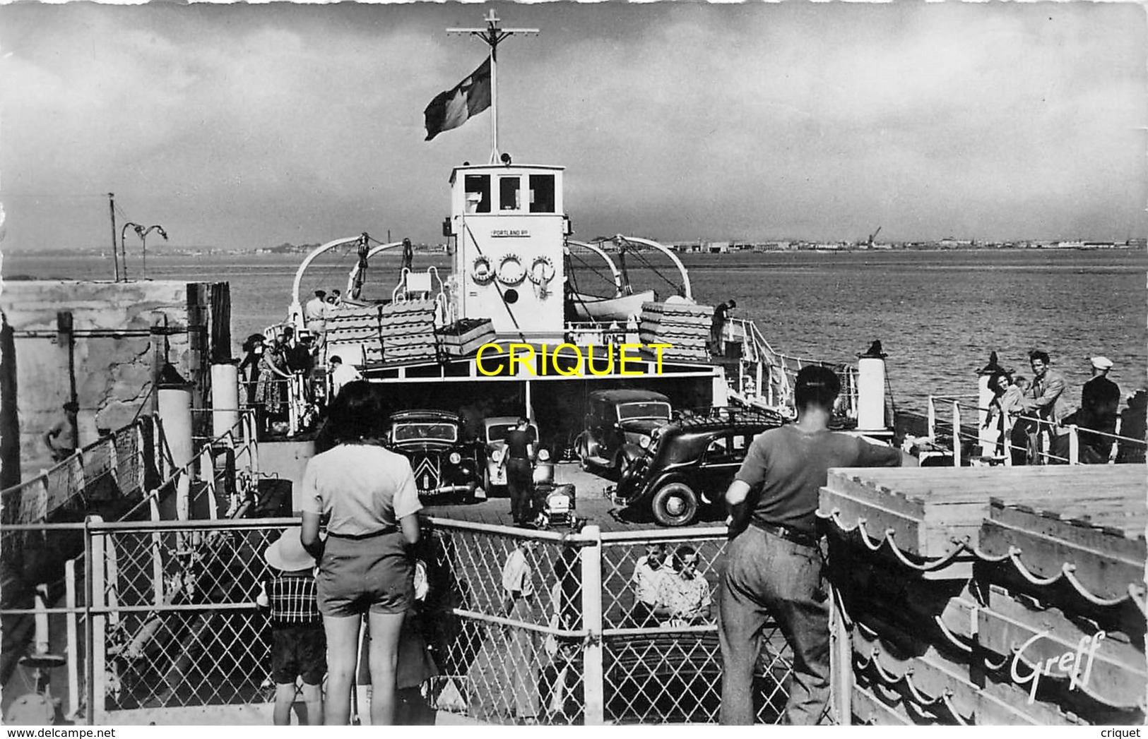 Dépt. 44, Sur Le Bac, Traversée De St Brévin à St Nazaire , Superbes Tractions Citroën - Saint-Brevin-l'Océan