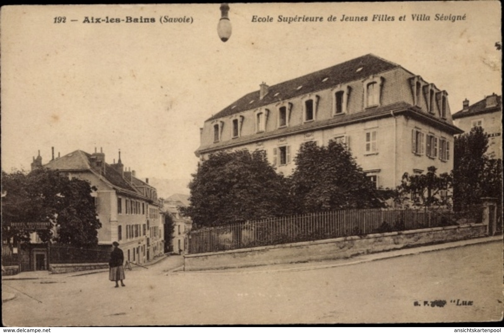 Cp Aix Les Bains Savoie, Ecole Superieure De Jeunes Filles Et Villa Sevigne - Autres & Non Classés