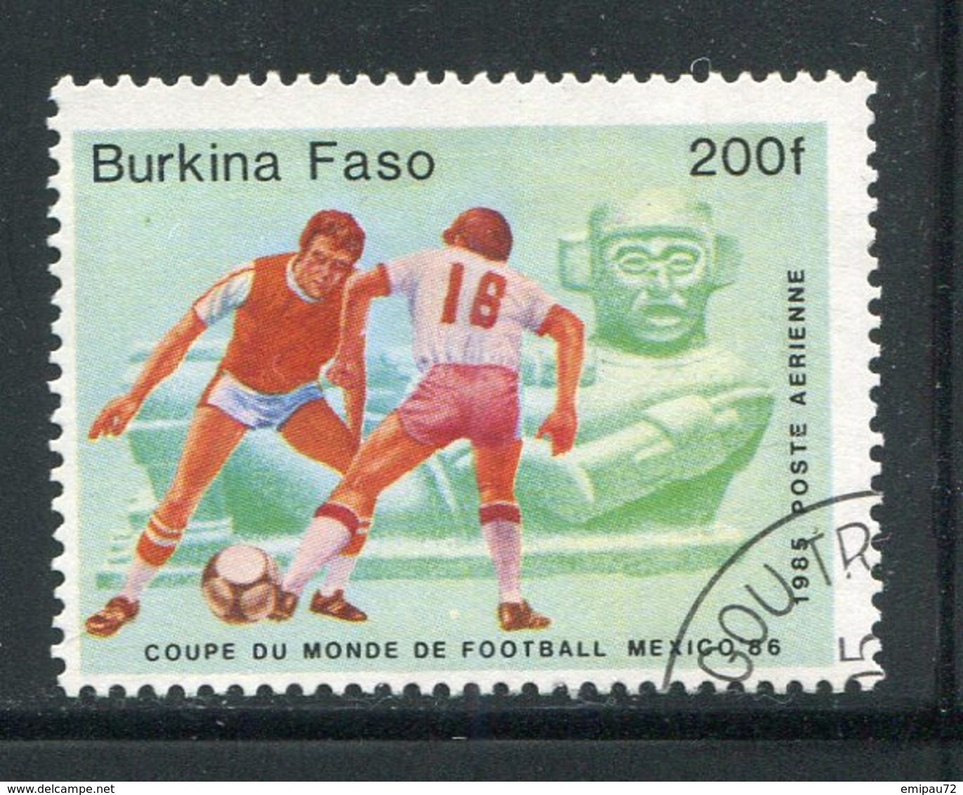 BURKINA- P.A Y&T N°307- Oblitéré (football) - Burkina Faso (1984-...)