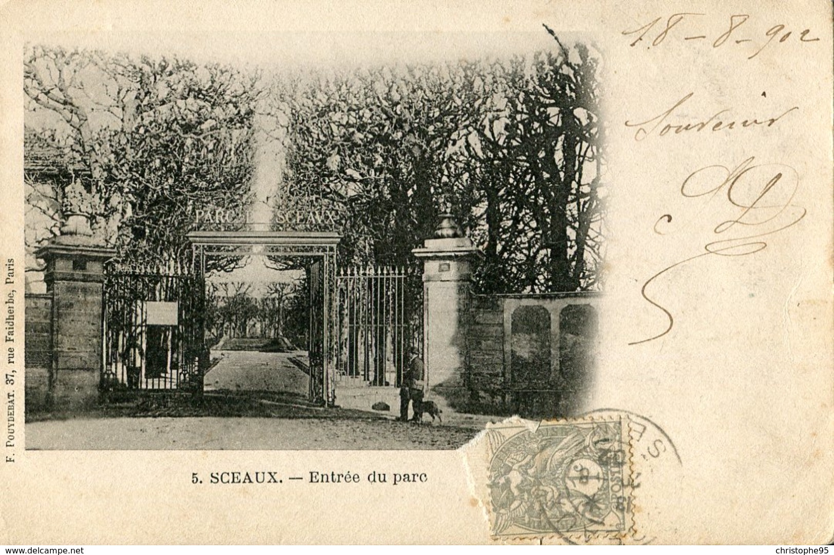 92 .20719 . Sceaux . Entree Du Parc .vue D Ensemble . - Sceaux