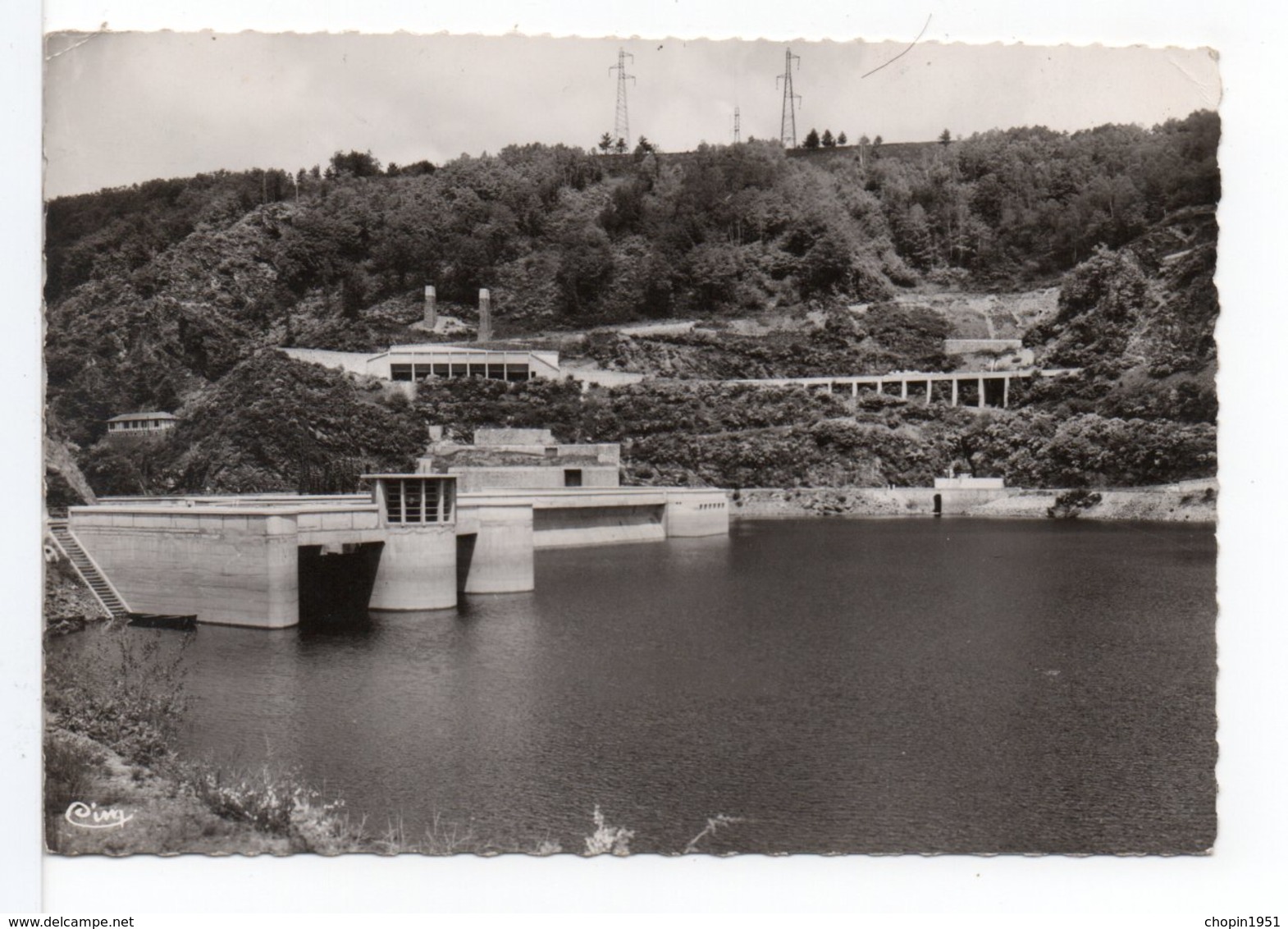 FRANCE - CACHET : PLEAUX (CANTAL) Sur Timbre FM / CP BARRAGE D'ENCHANET - 1921-1960: Modern Period