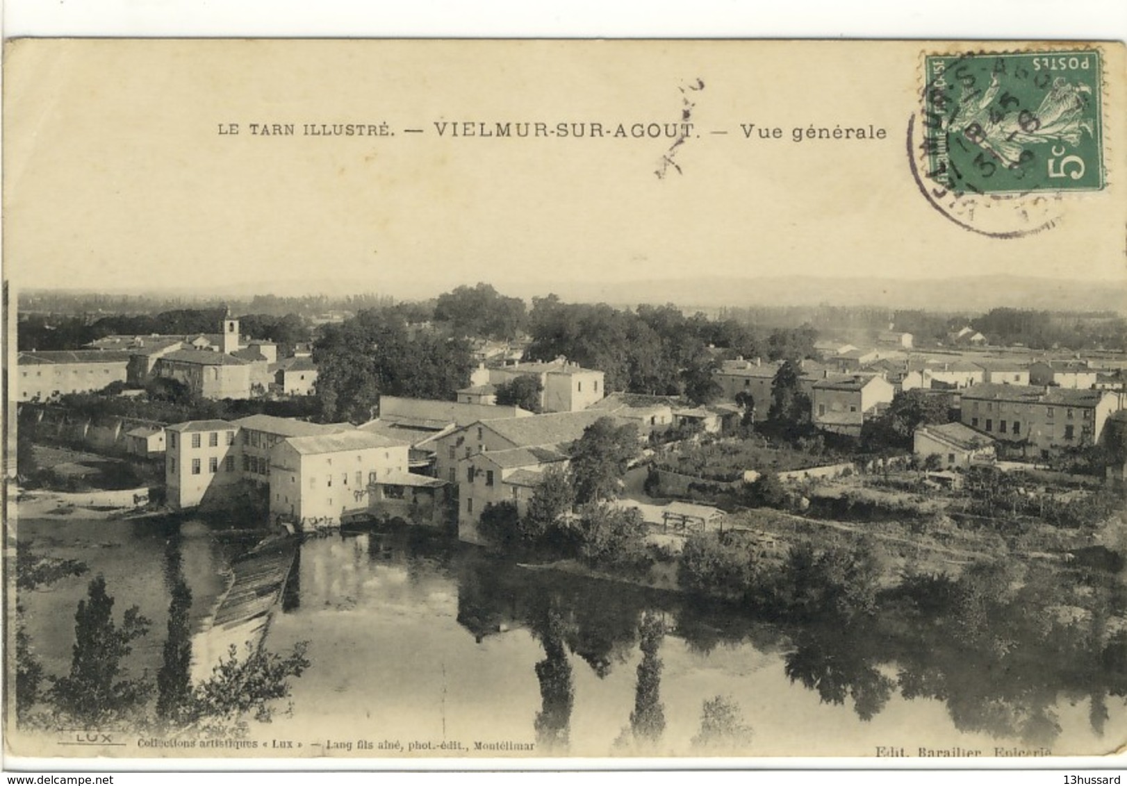 Carte Postale Ancienne Vielmur Sur Agout - Vue Générale - Vielmur Sur Agout