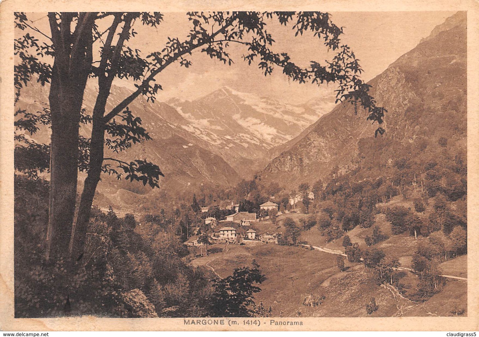 0892" MARGONE-(TO) PANORAMAI"  CART. ILL. ORIG. - Multi-vues, Vues Panoramiques