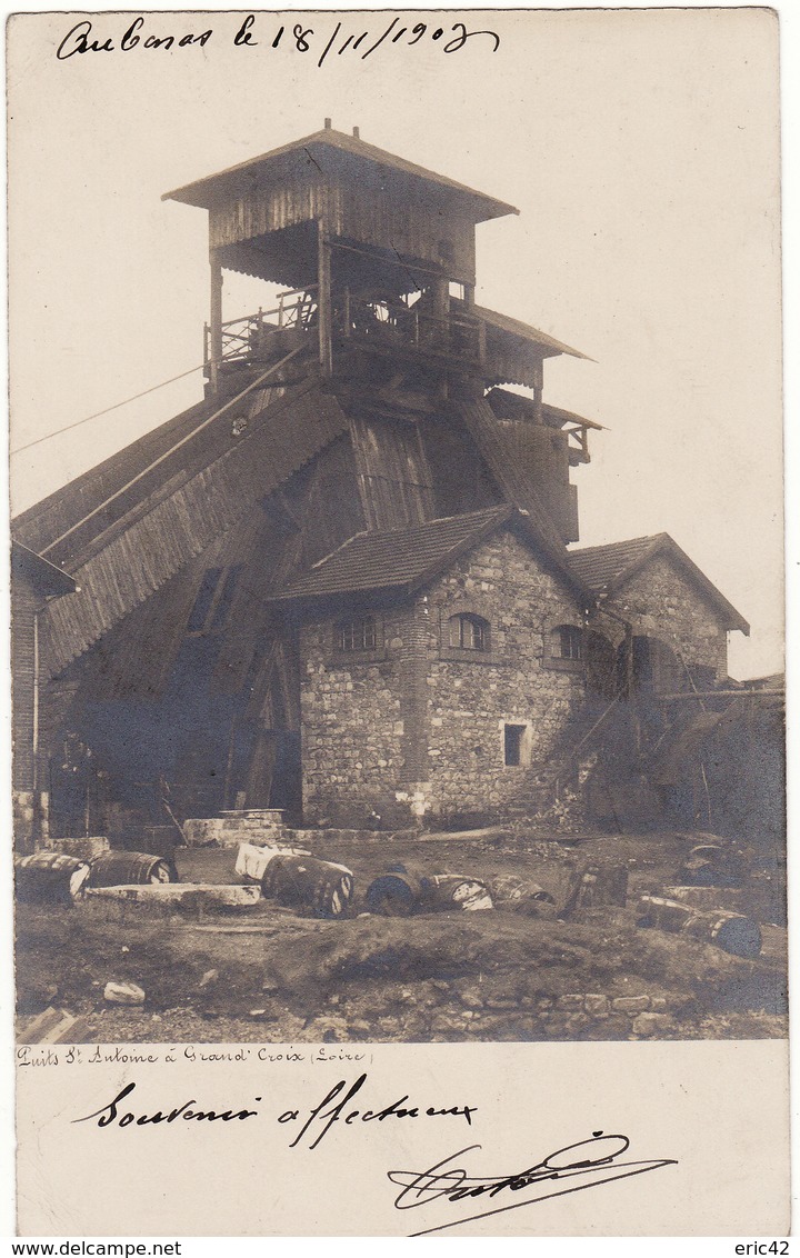 42 GRAND CROIX CARTE PHOTO **Puits St-Antoine** - Autres & Non Classés