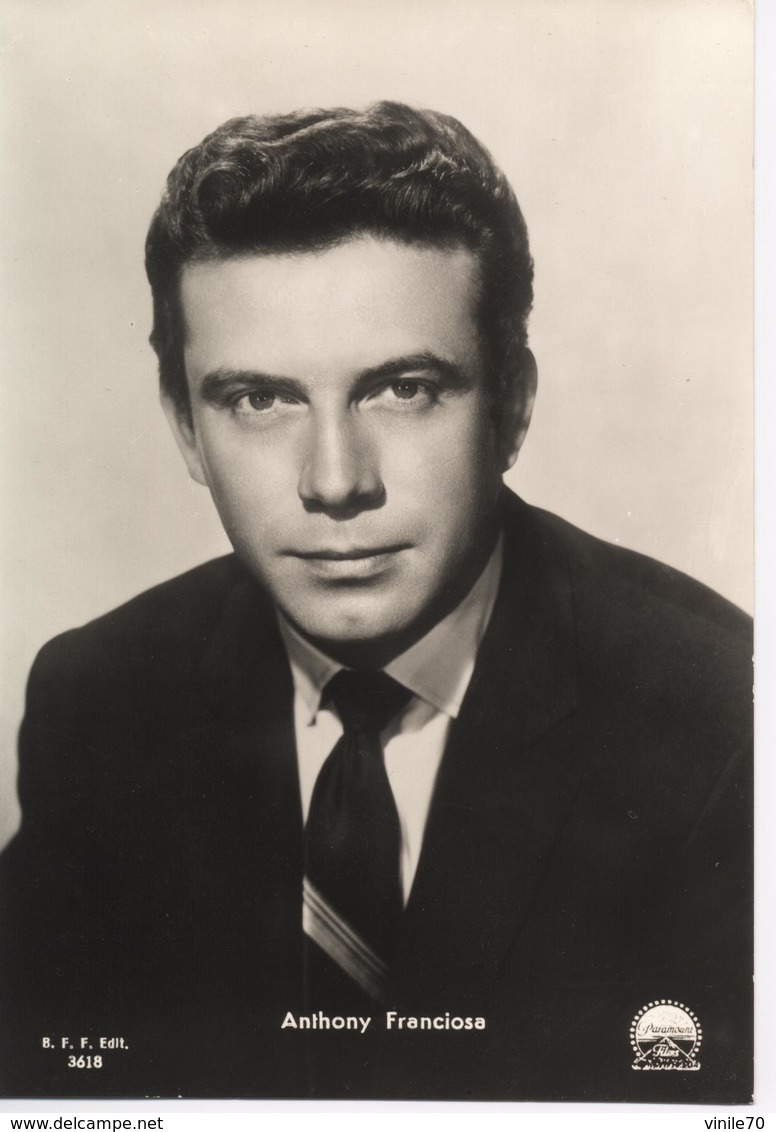 ANTHONY FRANCIOSA, Cartolina Originale - Acteurs